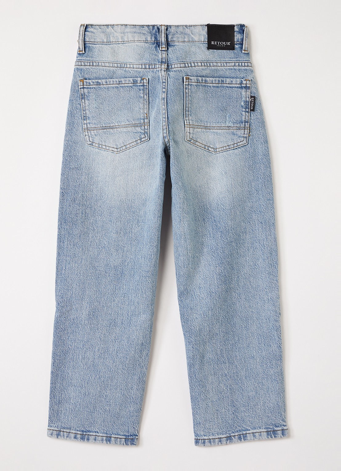 Retour Jeans Manuel straight leg jeans met lichte wassing - voorkant 3 indigo