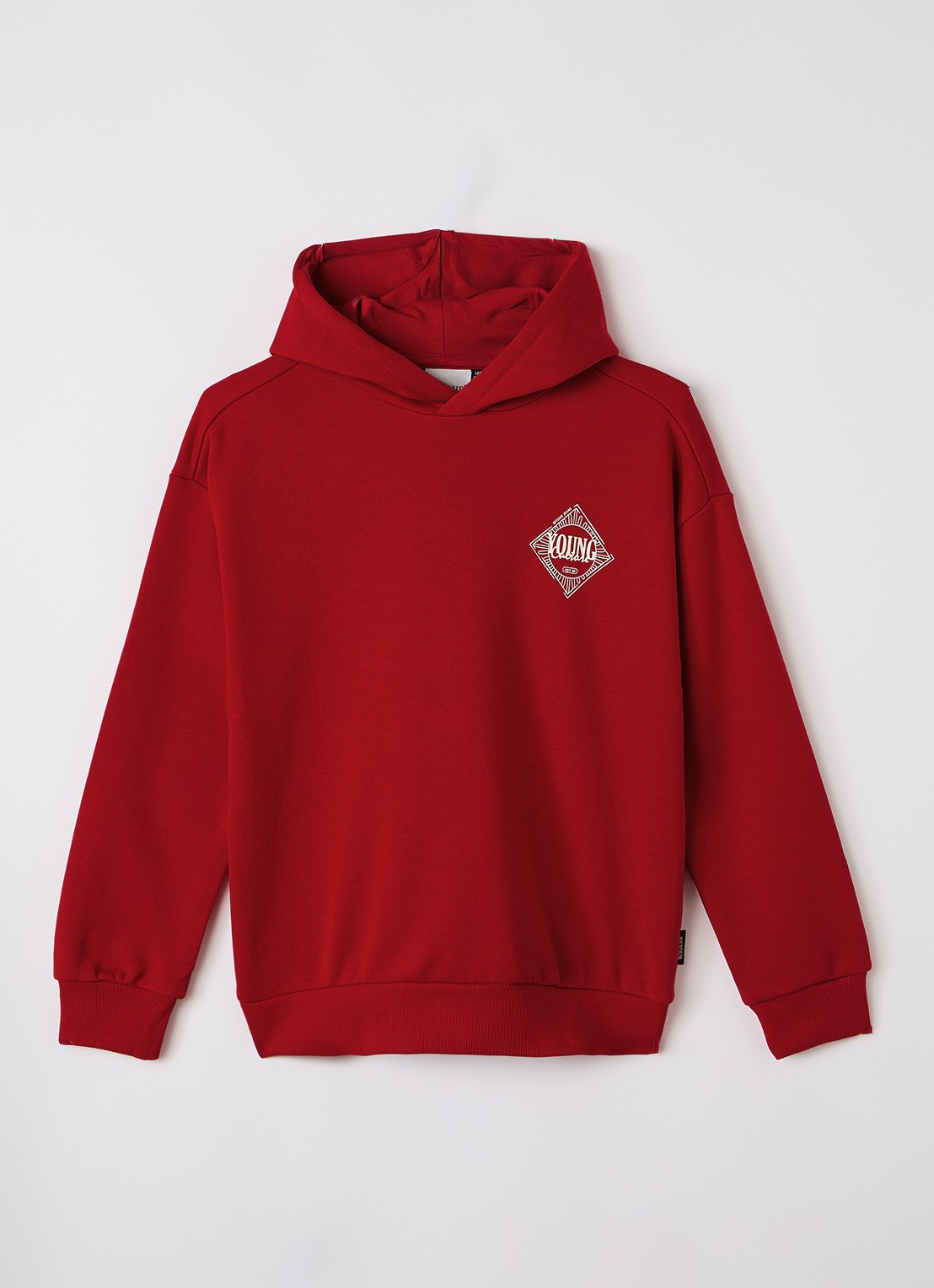 Retour Jeans Marijn hoodie met front- en backprint - voorkant 2 rood