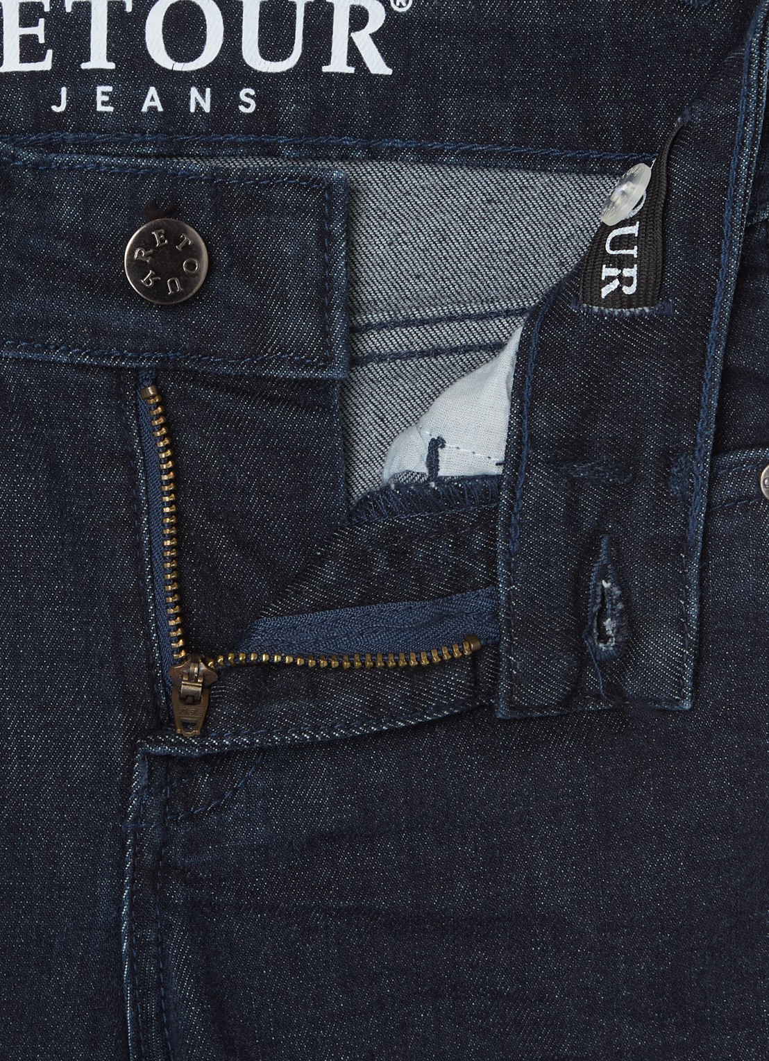 Retour Jeans Mikkie flared jeans met donkere wassing - detail indigo