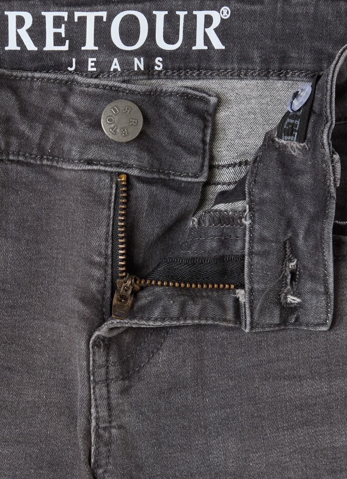 Retour Jeans Mikkie flared jeans met stretch - detail grijs