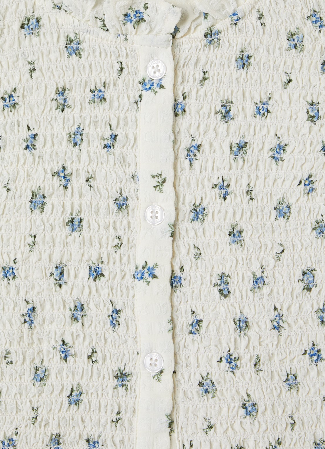 Retour Jeans Monica blouse met bloemenprint - detail 3 gebroken wit