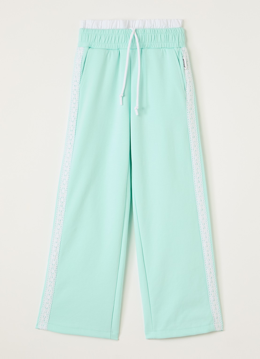 Retour Jeans Olga flared fit joggingbroek - voorkant mint