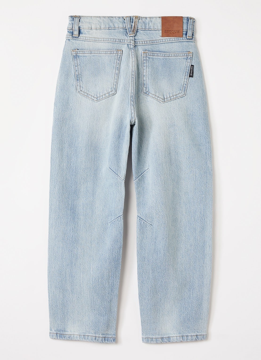 Retour Jeans Pippa tapered jeans met medium wassing - voorkant 3 lichtblauw
