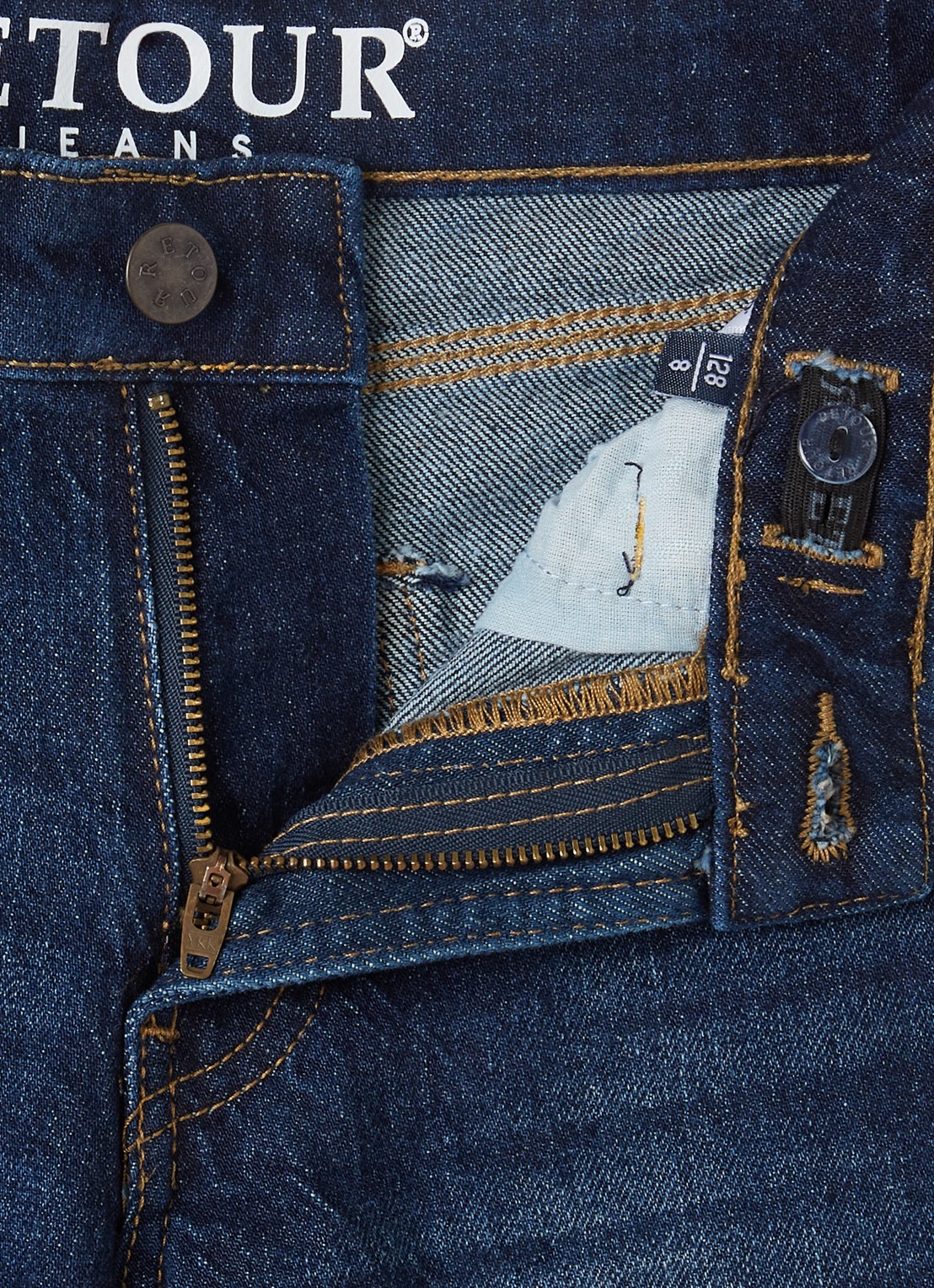 Retour Jeans Romy loose fit jeans met donkere wassing - detail 3 indigo