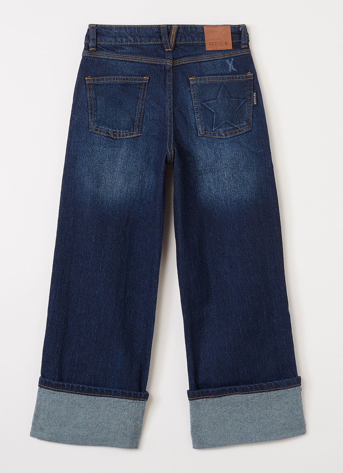Retour Jeans Romy loose fit jeans met donkere wassing - voorkant 2 indigo