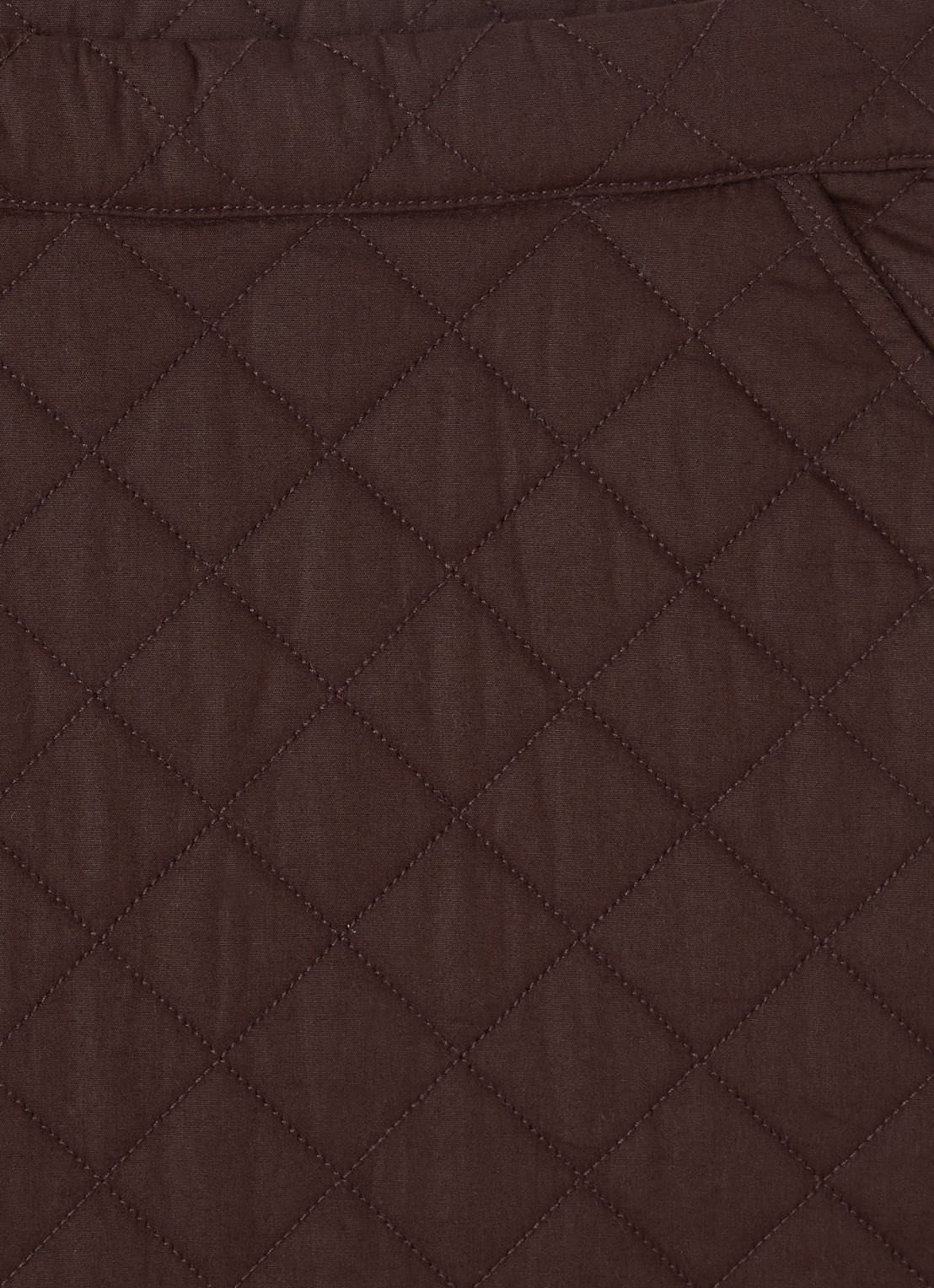 Retour Jeans Rosella minirok met quilt patroon - detail 3 donkerbruin