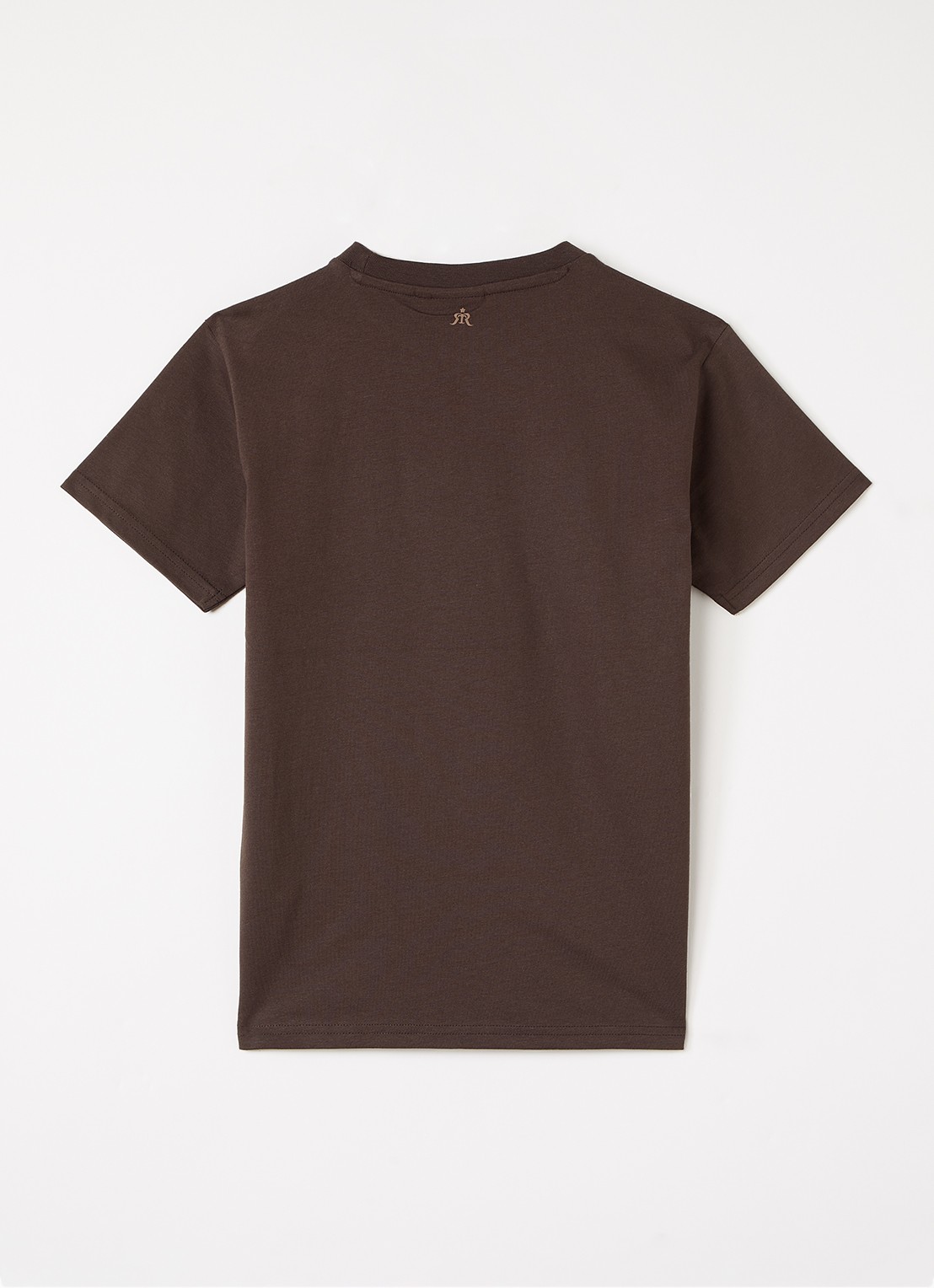 Retour Jeans Seth T-shirt met logo - voorkant 2 chocoladebruin