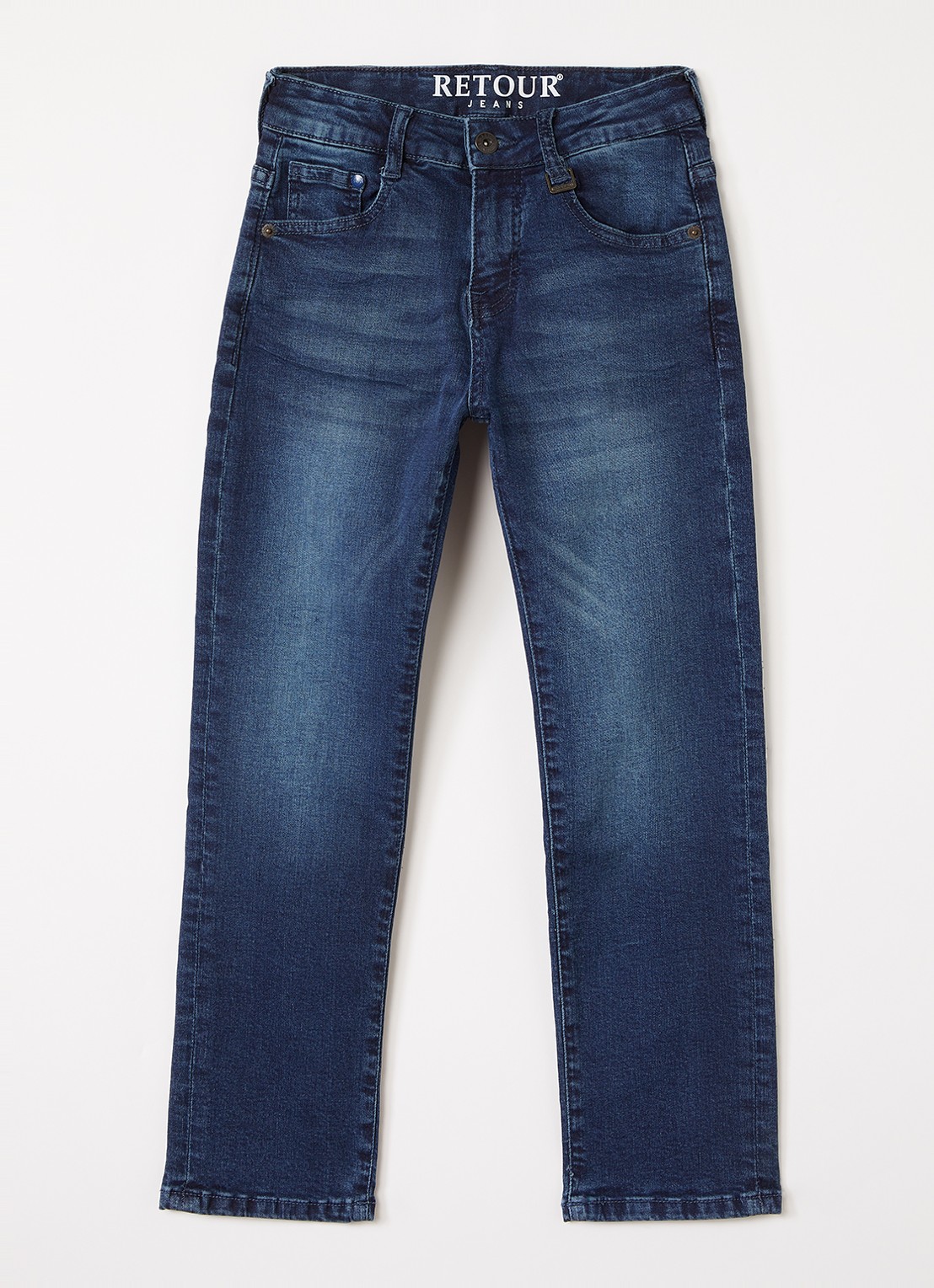 Retour Jeans Slim fit jeans met steekzakken - voorkant 2 indigo