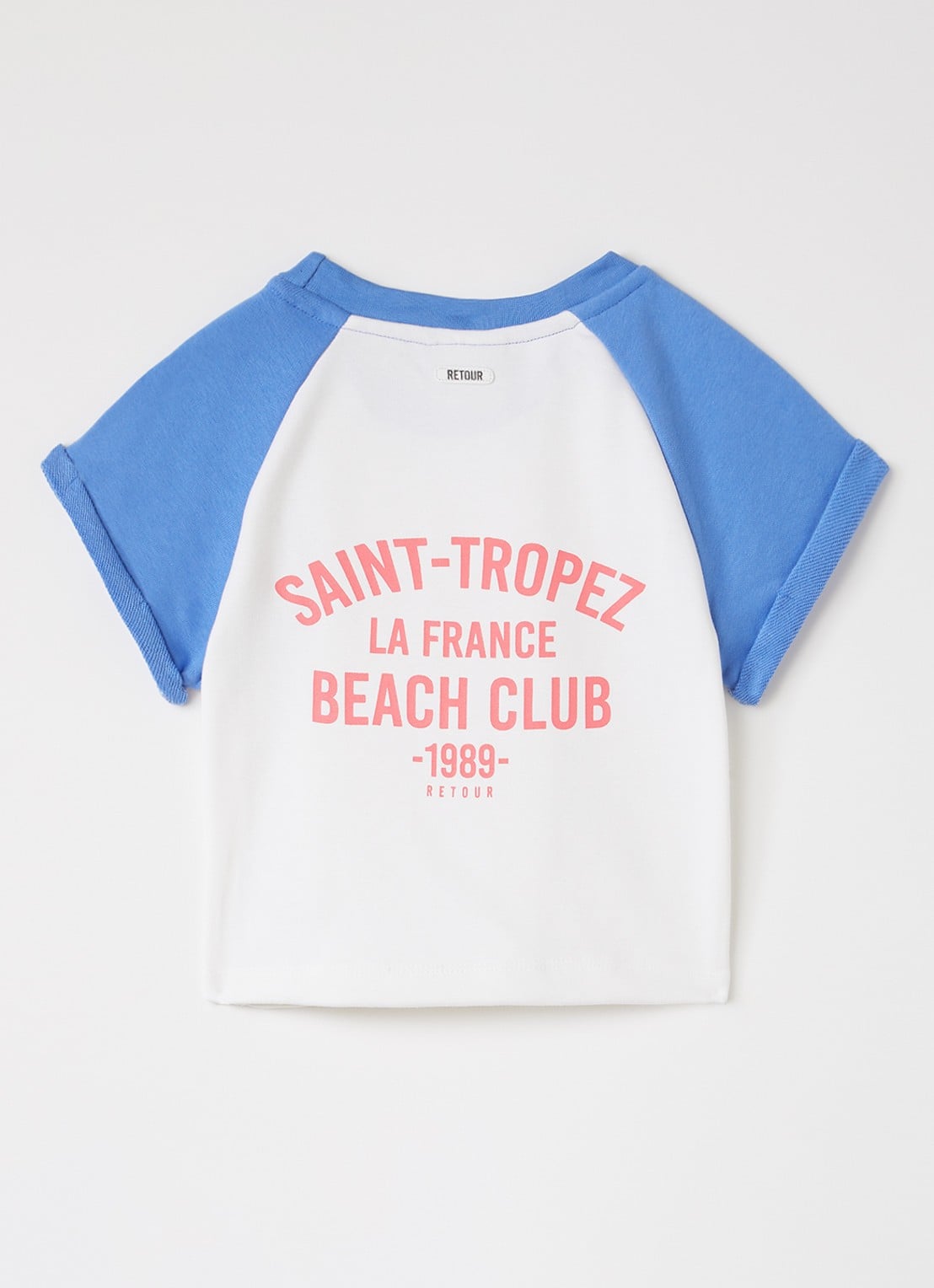 Retour Jeans Tarah T-shirt met front- en backprint - voorkant 2 blauw