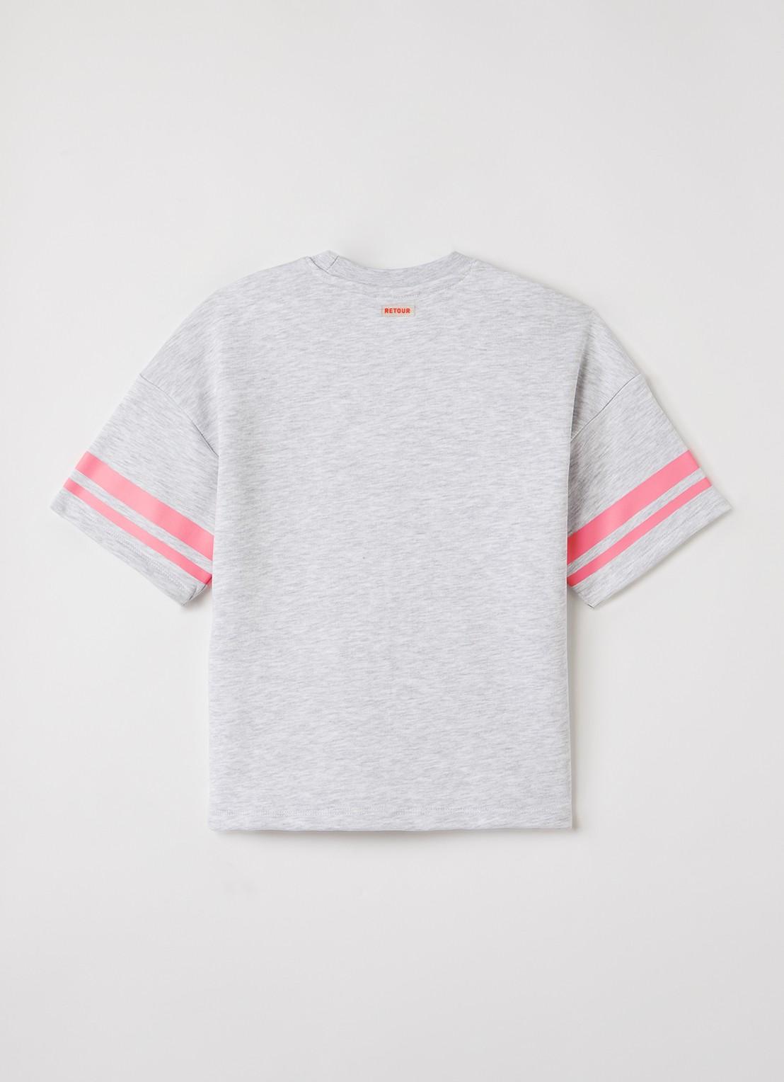 Retour Jeans Ulla sweater met print - voorkant 2 grijsmele