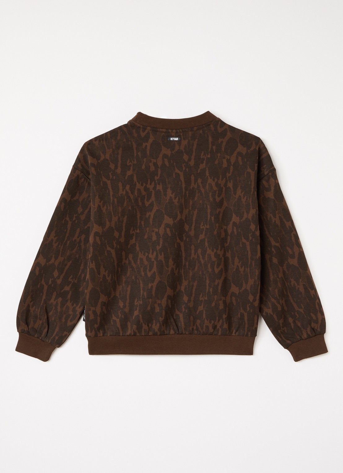 Retour Jeans Vada sweater met panterprint - voorkant 3 lichtbruin