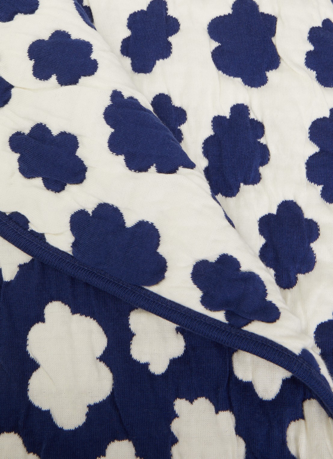 Rice Cloud plaid 90 x 75 cm - voorkant 2 blauw