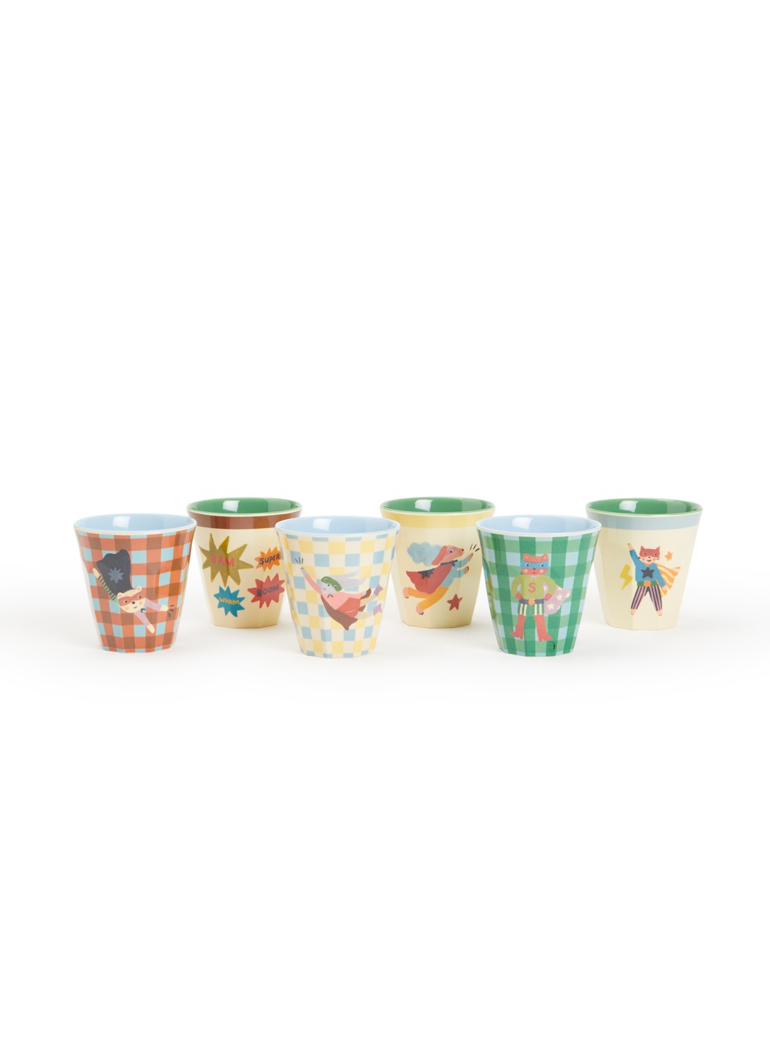 Rice Kinderbeker 16 cl set van 6 - voorkant groen