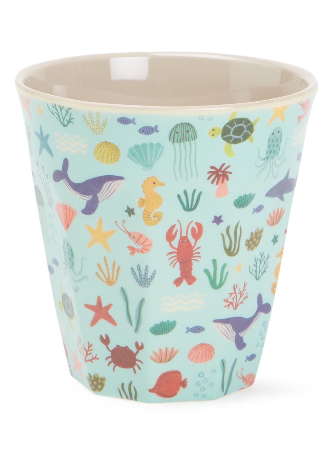 Rice Kinderbeker 9 cm - voorkant zeegroen