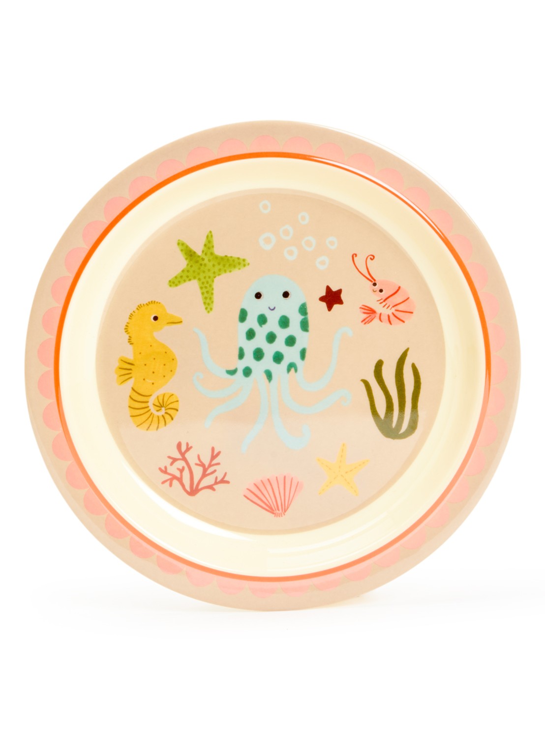 Rice Kinderbord 22 cm  - voorkant bruin