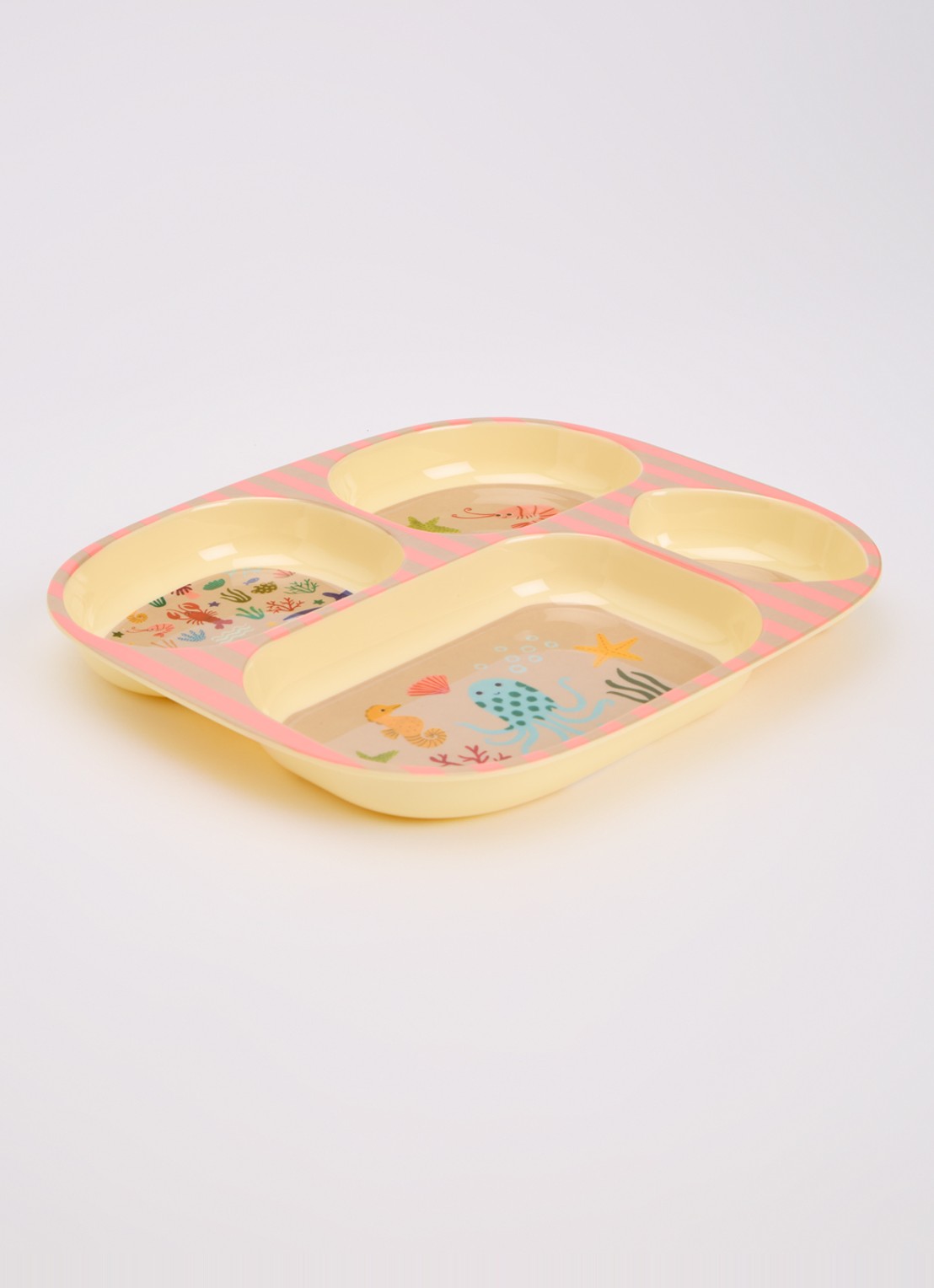 Rice Kinderbord 24 cm - detail oudroze
