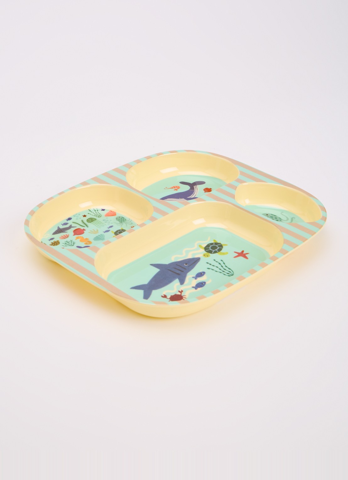 Rice Kinderbord 24 cm - detail mint