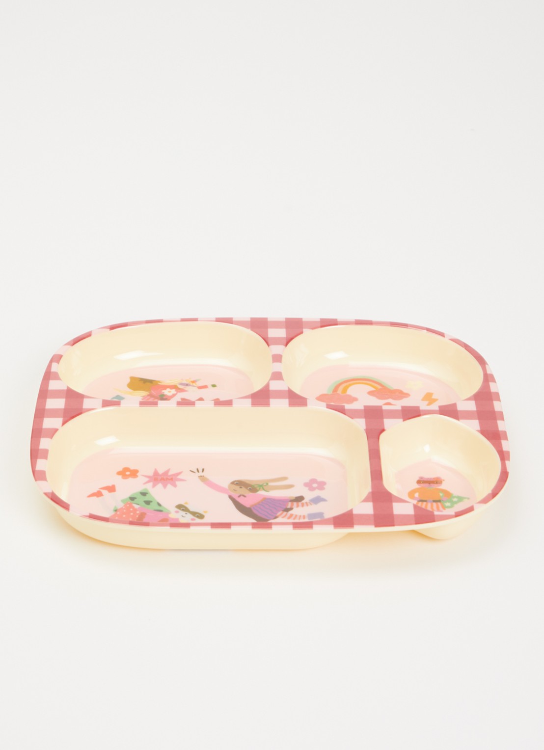 Rice Kinderbord 25 cm - voorkant 2 roze