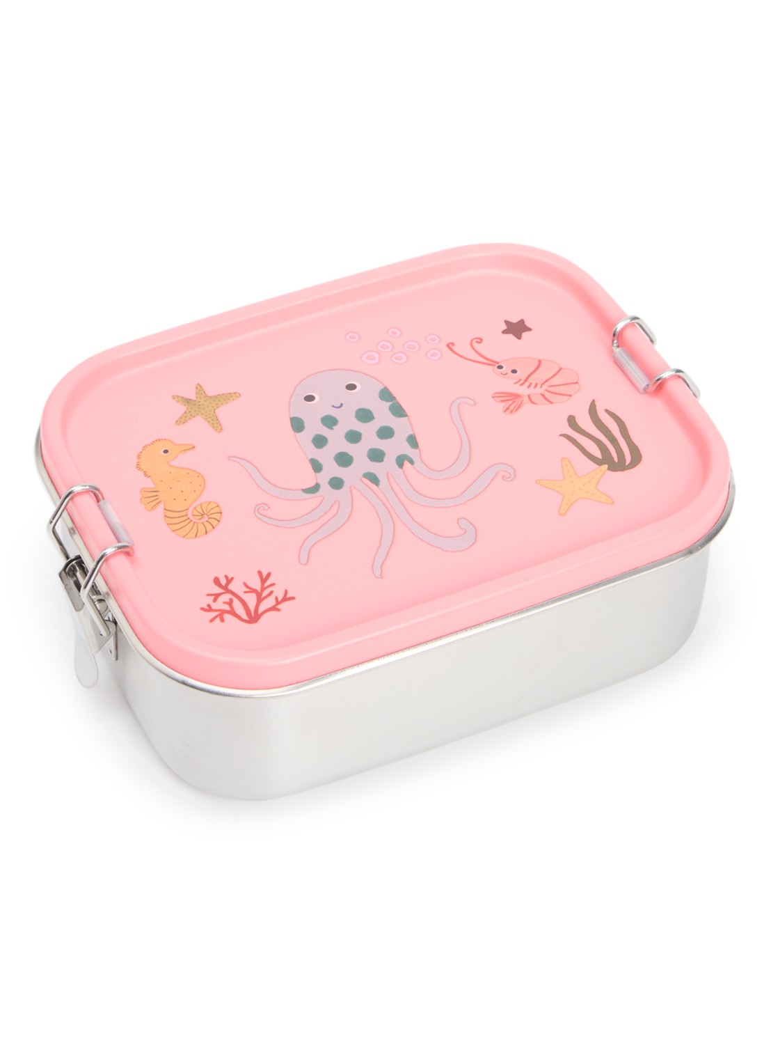 Rice Lunchbox 0,80 liter - voorkant 2 koraalroze