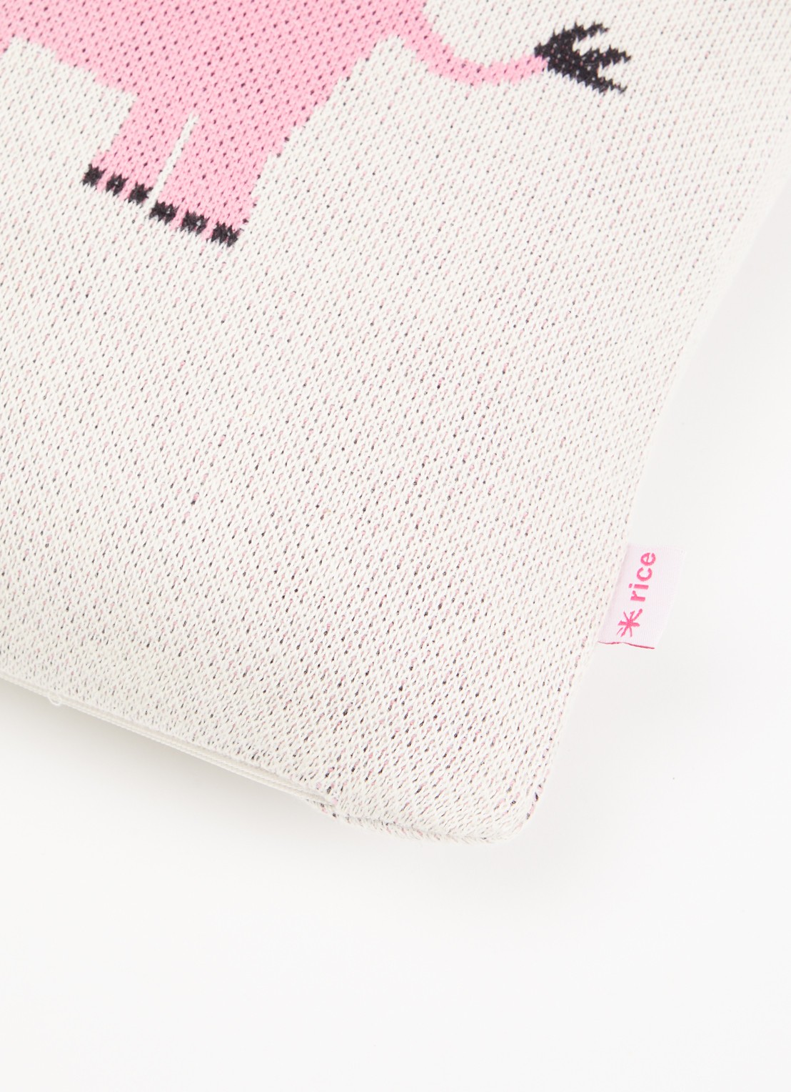 Rice Sierkussen 30 x 30 cm - detail gebroken wit