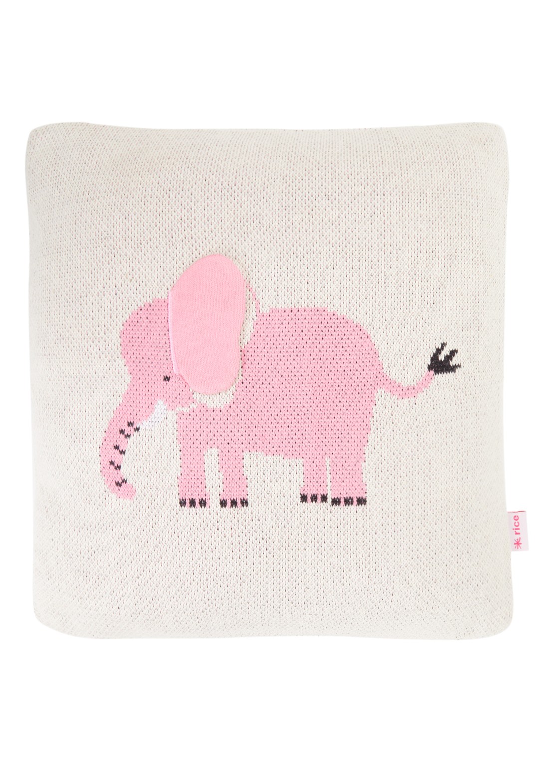 Rice Sierkussen 30 x 30 cm - voorkant 2 gebroken wit