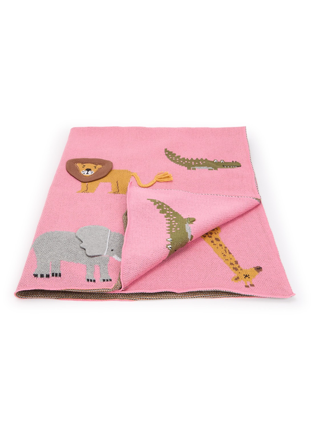 Rice Wiegdeken 100 x 80 cm - voorkant roze