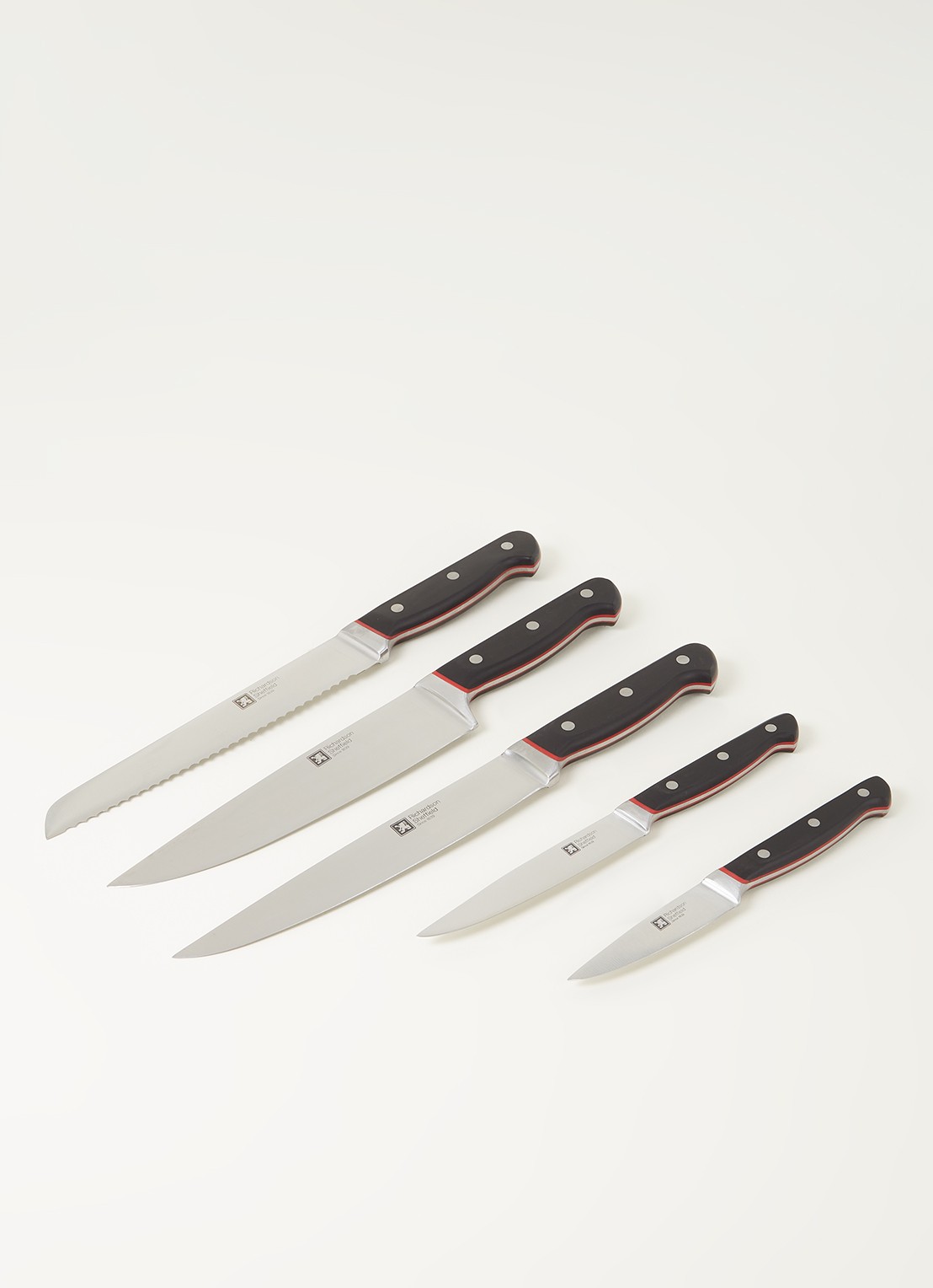 Richardson Sheffield Velocity messenblok met messenset 5-delig - voorkant 3 zwart