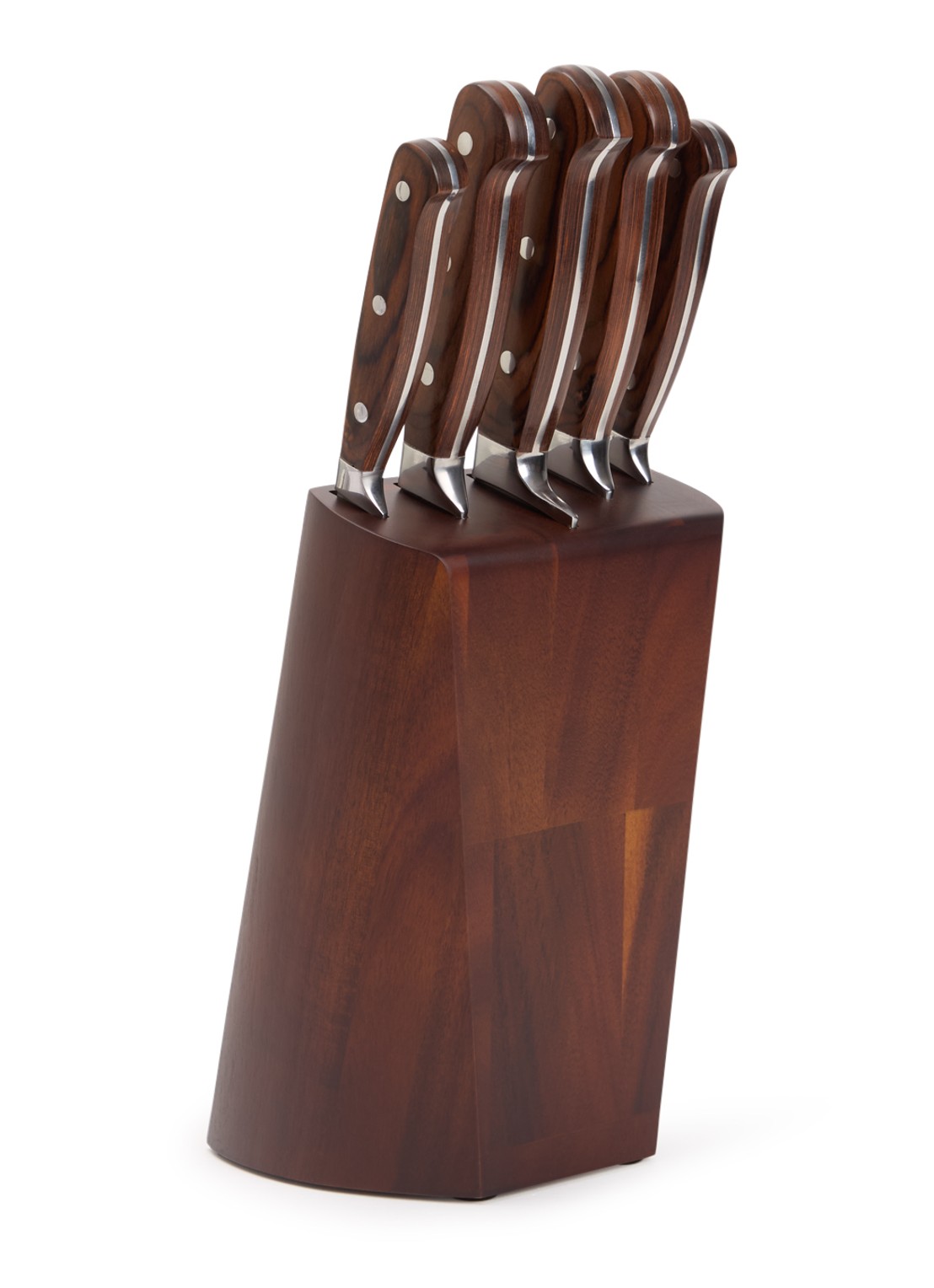 Richardson Sheffield Virtuose messenblok met messenset 5-delig - voorkant zilver