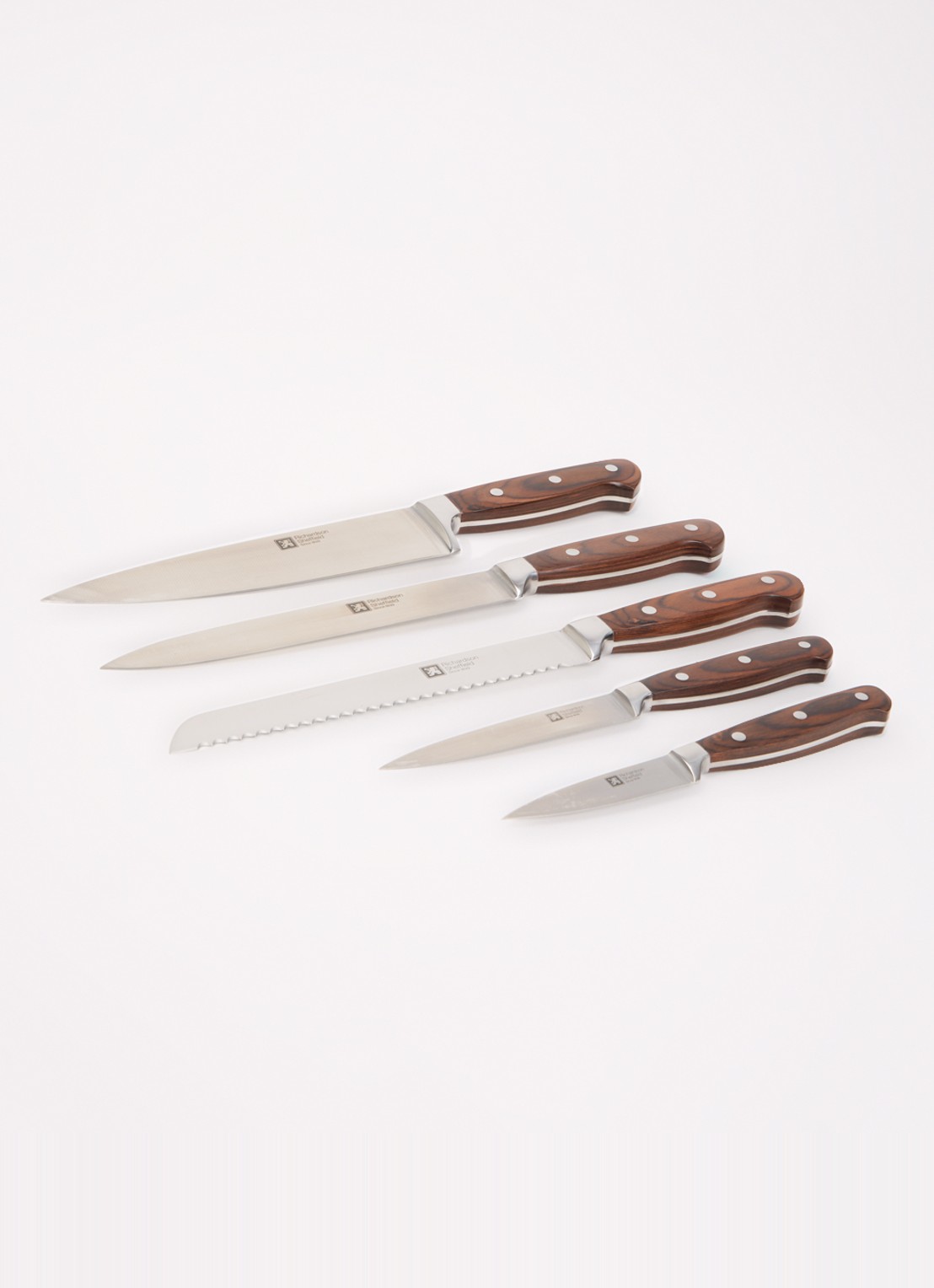 Richardson Sheffield Virtuose messenblok met messenset 5-delig - voorkant 2 zilver