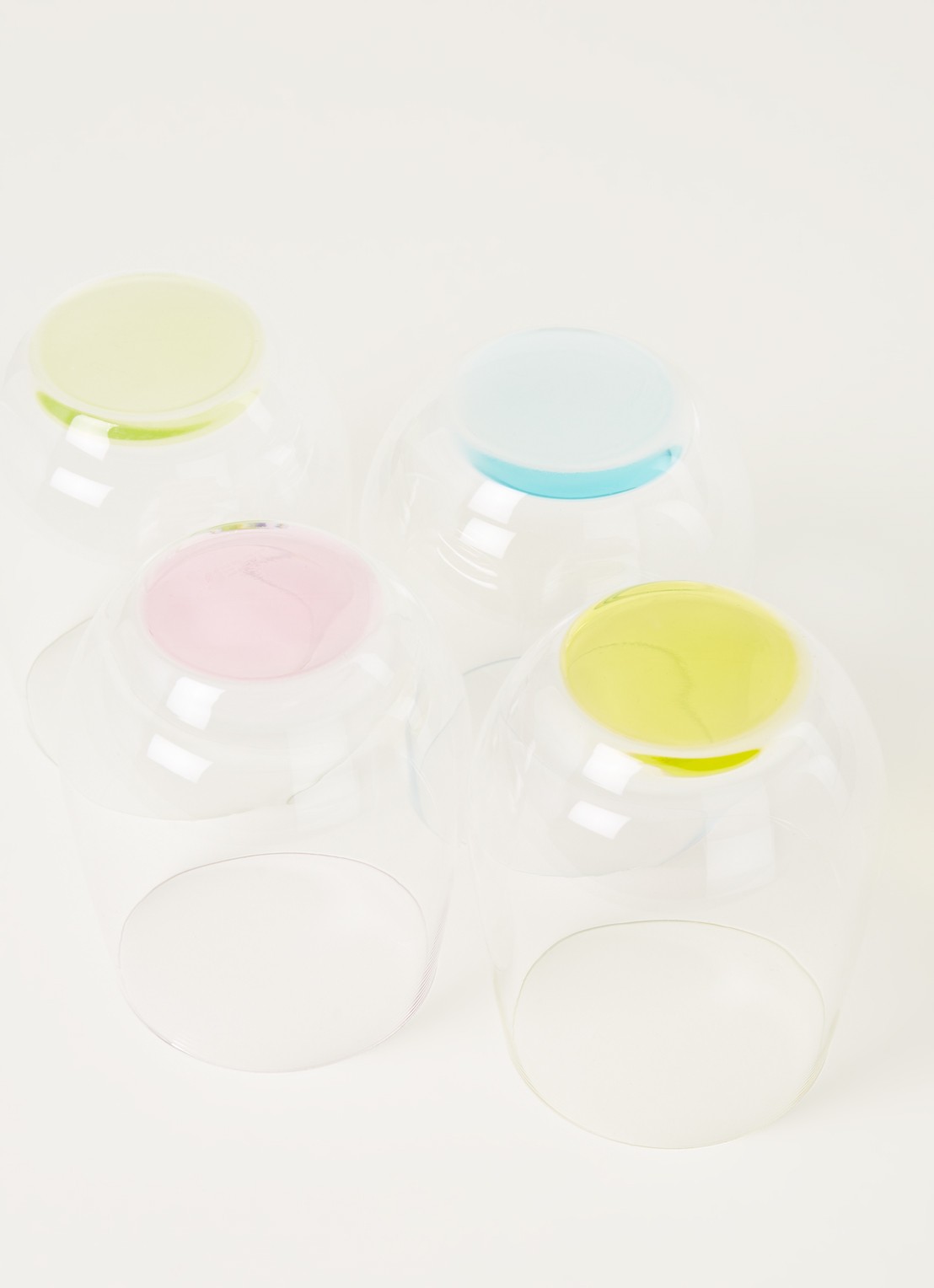 Riedel O' Happy tumbler witte wijnglas 30 cl set van 4 - detail multicolor