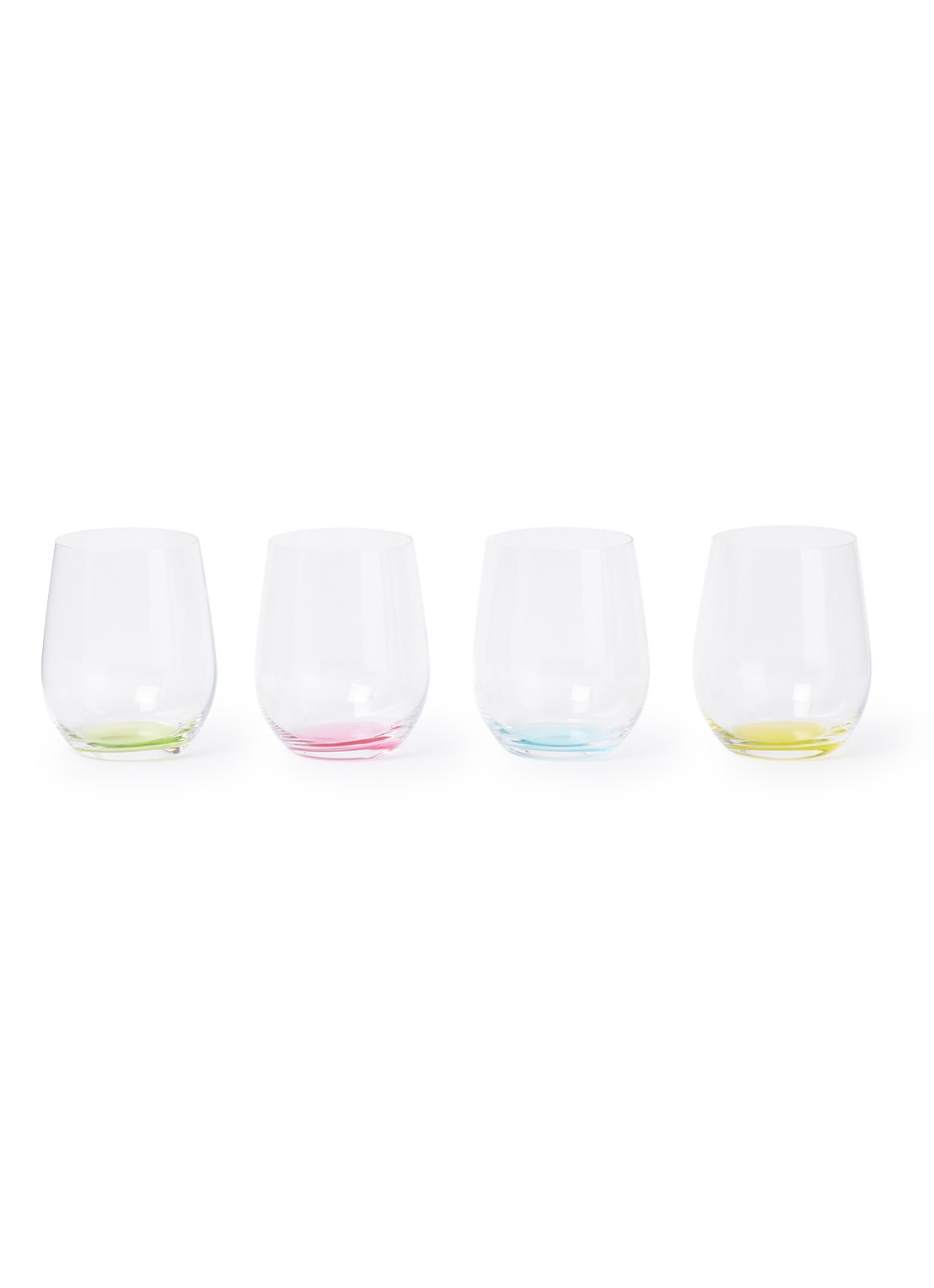 Riedel O' Happy tumbler witte wijnglas 30 cl set van 4 - voorkant 2 multicolor