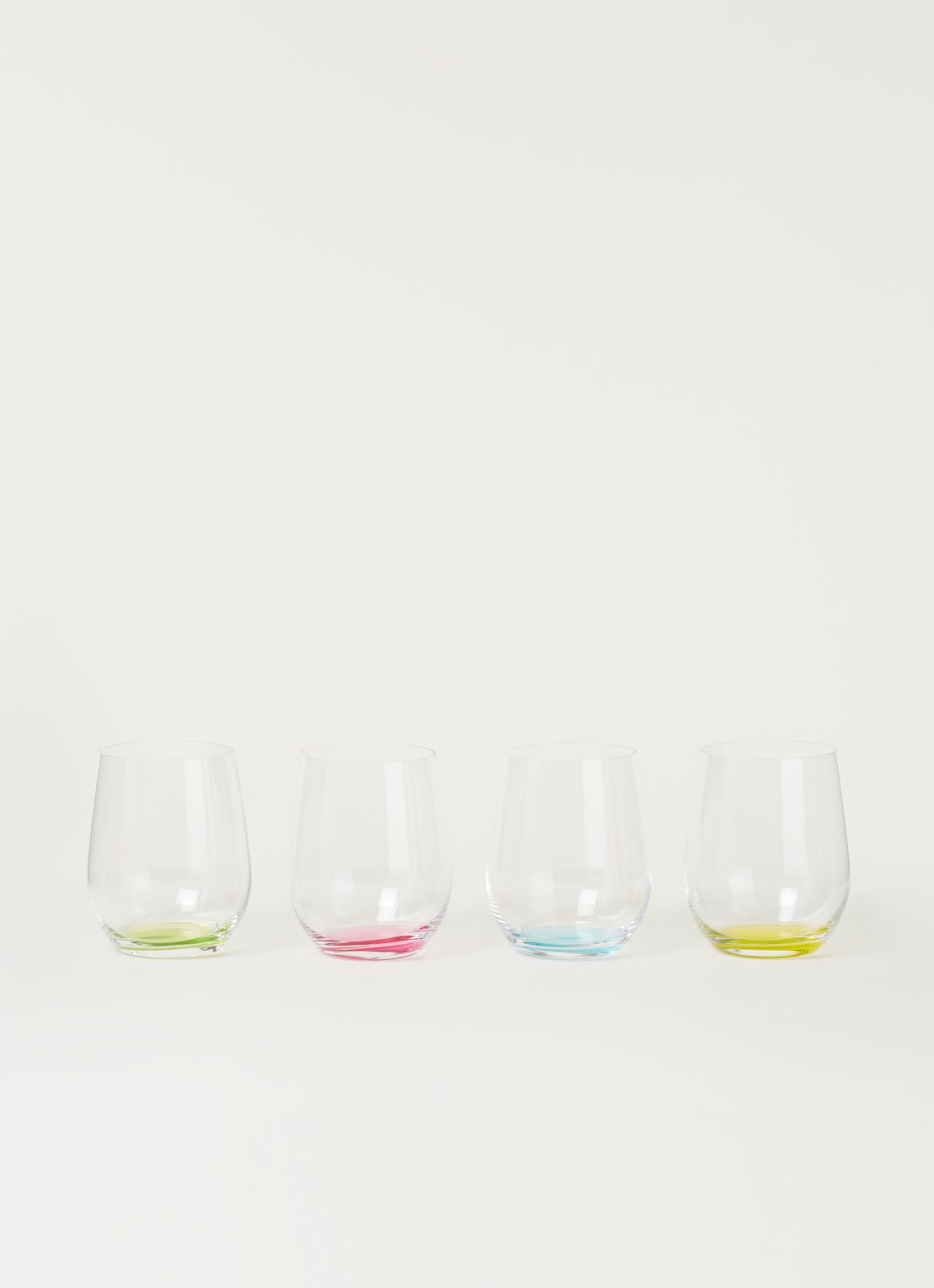 Riedel O' Happy tumbler witte wijnglas 30 cl set van 4 - voorkant 3 multicolor