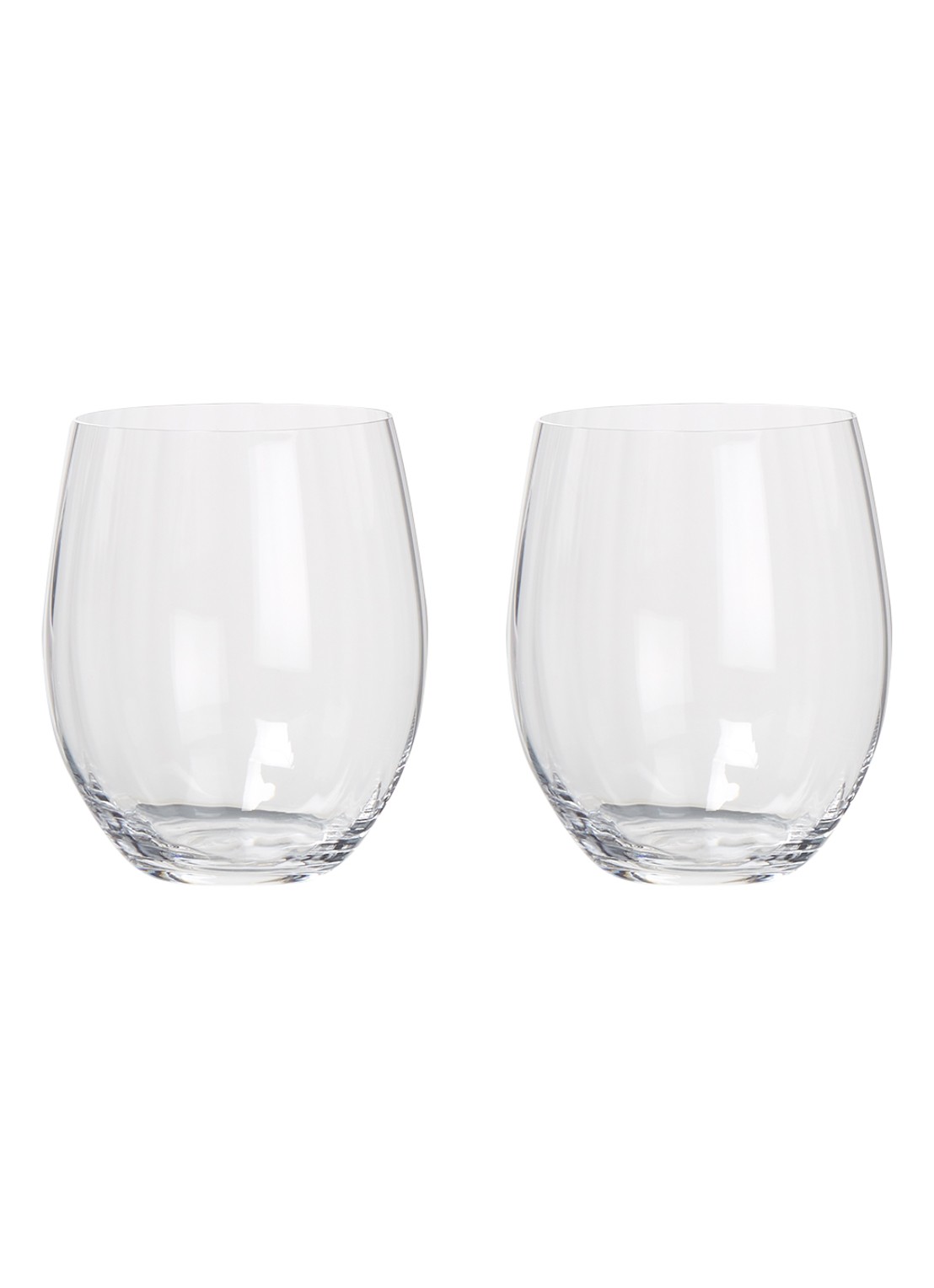 Riedel Optic O drinkglas 58 cl set van 2 - voorkant transparant