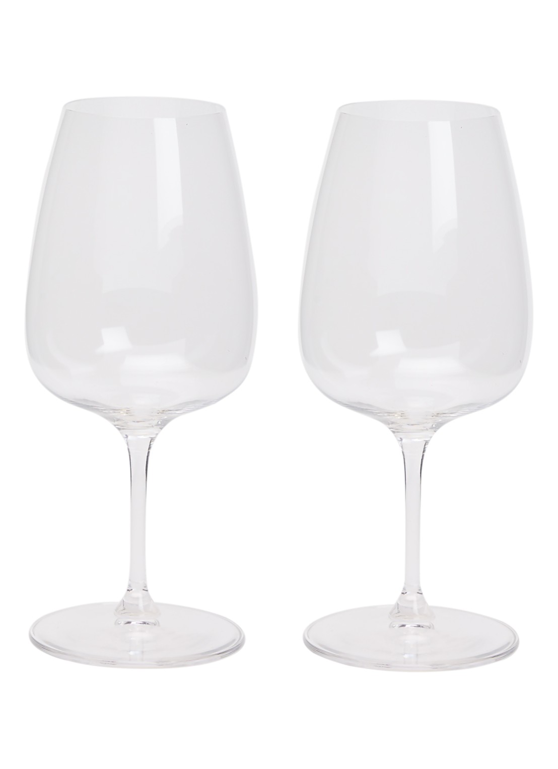 Riedel Rode wijnglas set van 2 - voorkant transparant