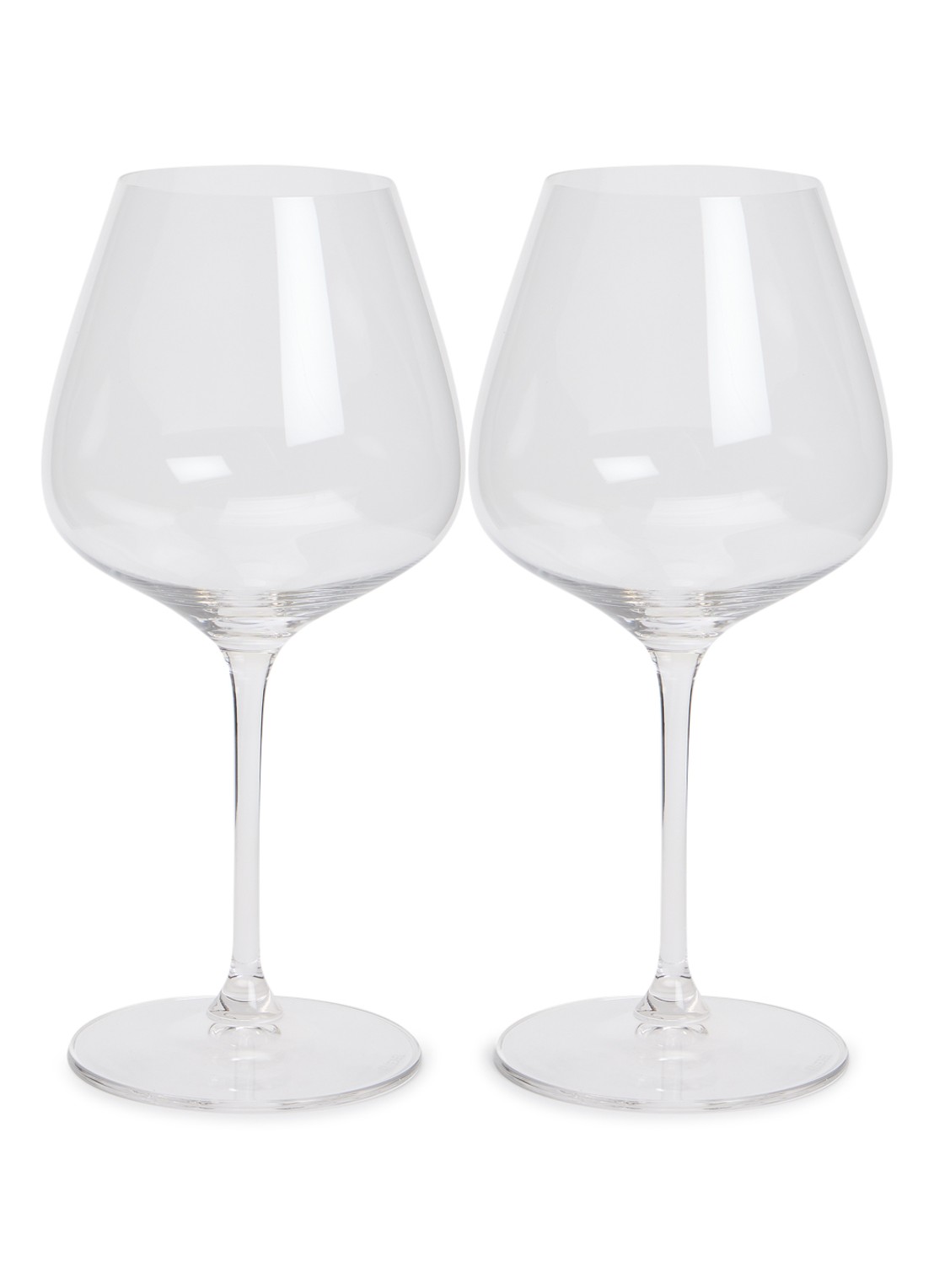 Riedel Rode wijnglas set van 2 - voorkant transparant