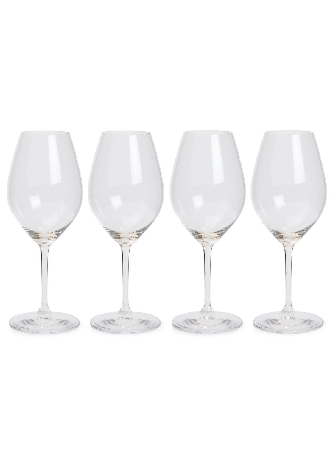 Riedel Rode wijnglas set van 4 - voorkant transparant