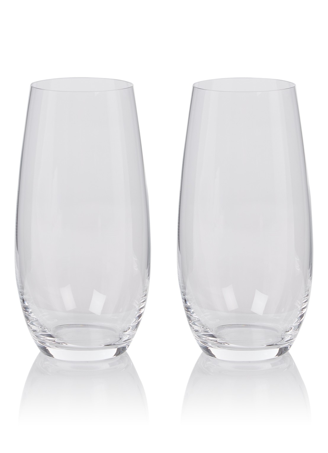Riedel The O champagneglas 27 cl set van 2 - voorkant transparant