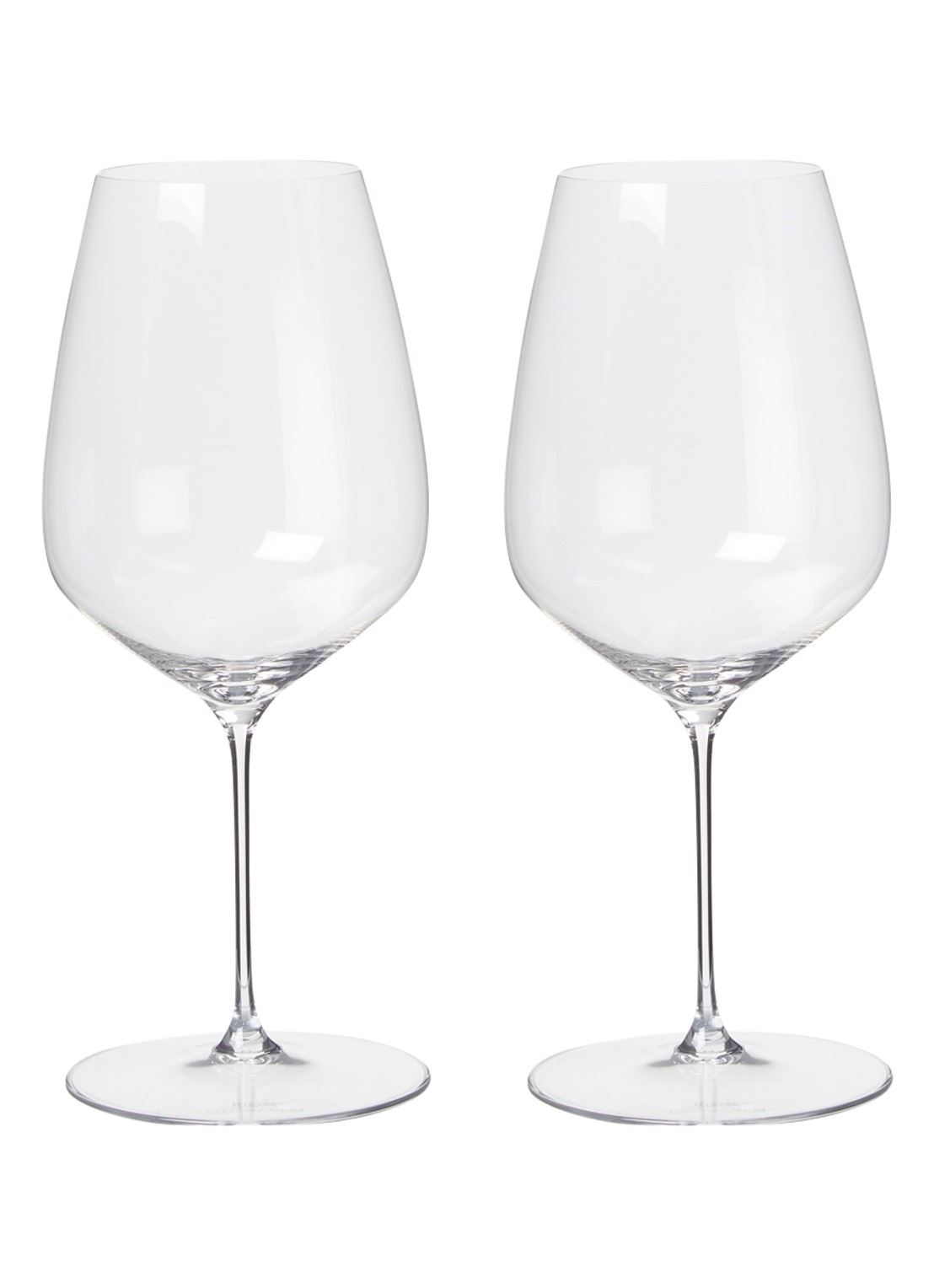 Riedel Veloce rode wijn glas 82,9 cl set van 2 - voorkant 2 transparant