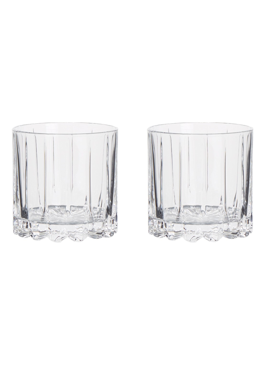 Riedel Whiskyglas 28 cl set van 2 - voorkant 2 transparant