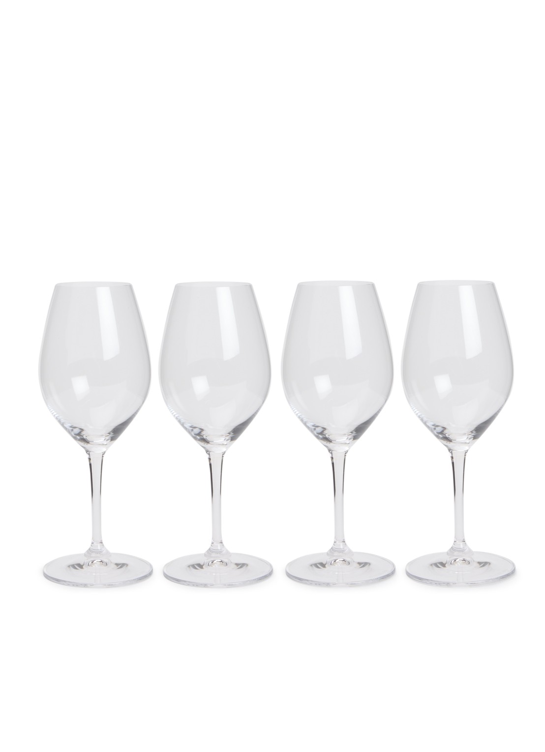 Riedel Witte wijnglas set van 4 - voorkant transparant