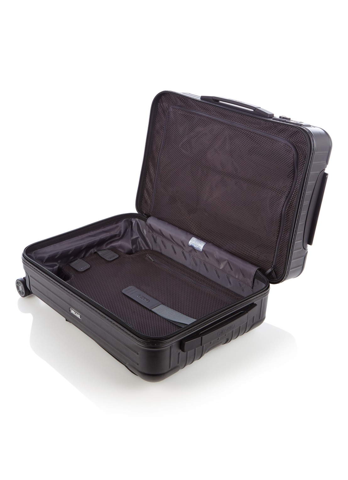 Rimowa Telefoonhoes van leer voor iPhone XS Max - detail zwart
