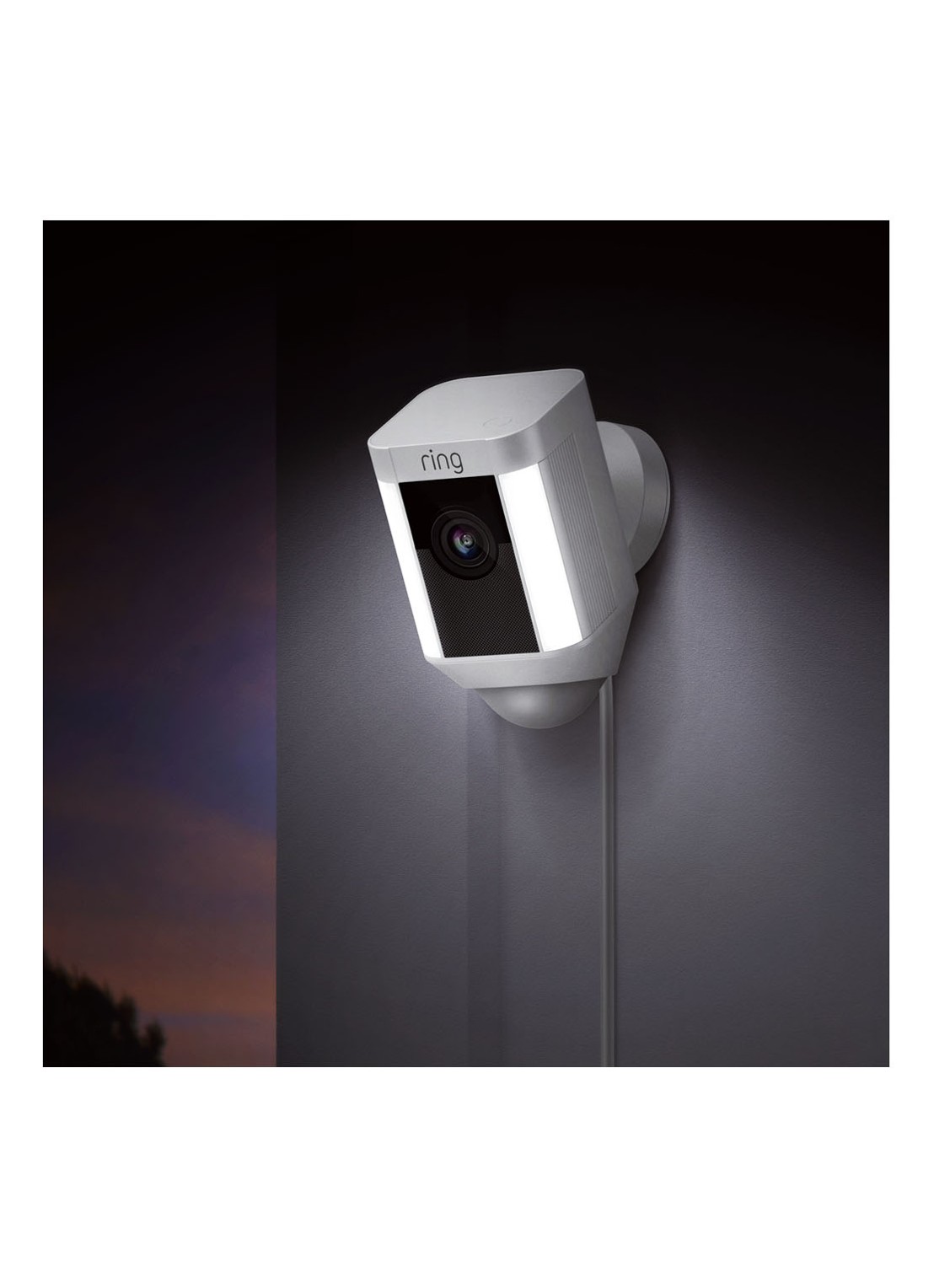 Ring Spotlight Cam Wired beveiligingssysteem - detail 3 wit