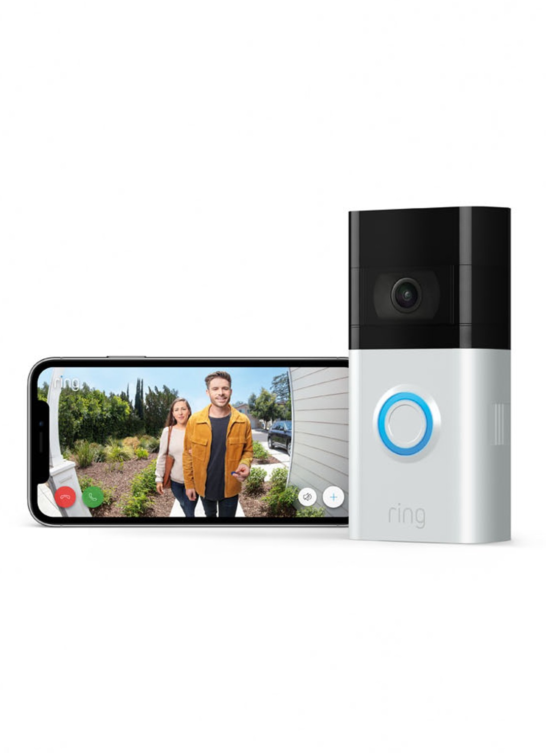 Ring Video Doorbell 3 - slimme deurbel - voorkant 2 zilver