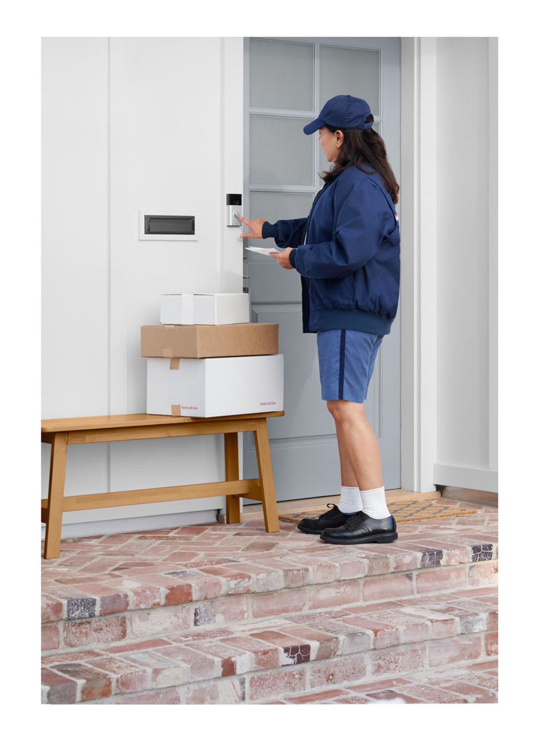 Ring Video Doorbell Gen 2 - slimme deurbel - detail zilver