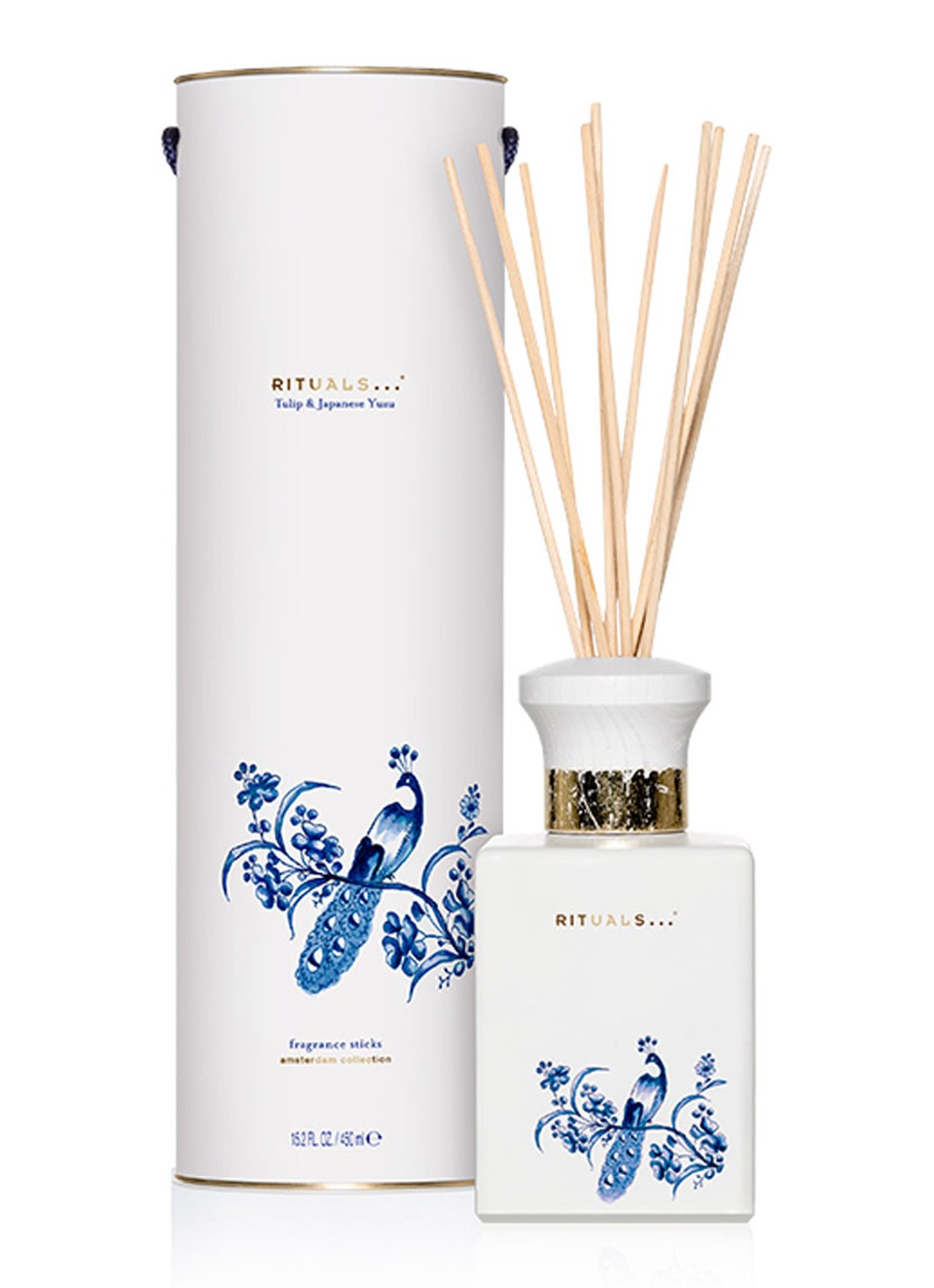 Rituals Amsterdam Collection Tulip & Japanese Yuzu Fragrance Sticks - geurstokjes - voorkant wit