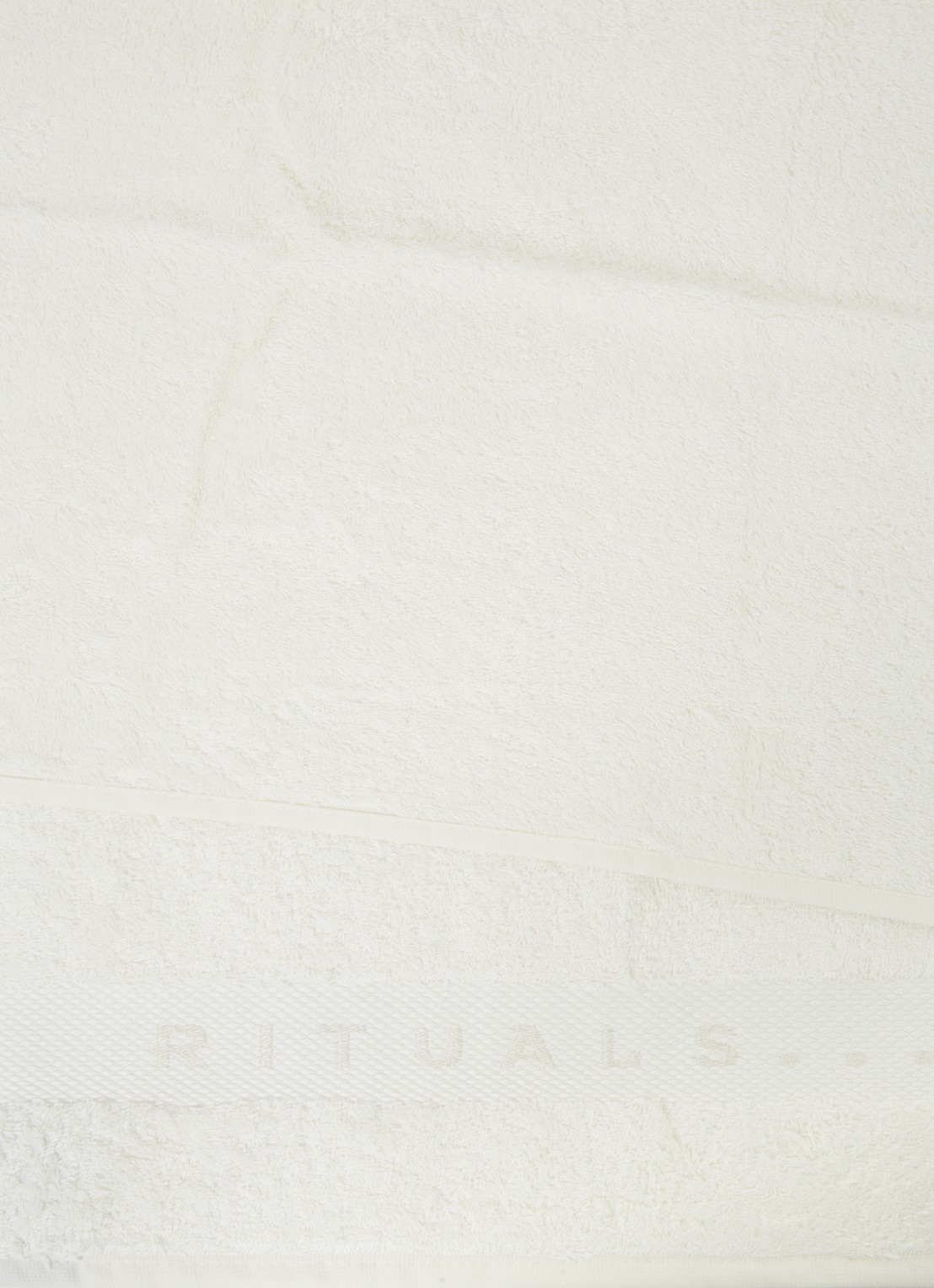 Rituals Bamboo badhanddoek - 550 gr/m2 - 50 x 100 cm - detail wit