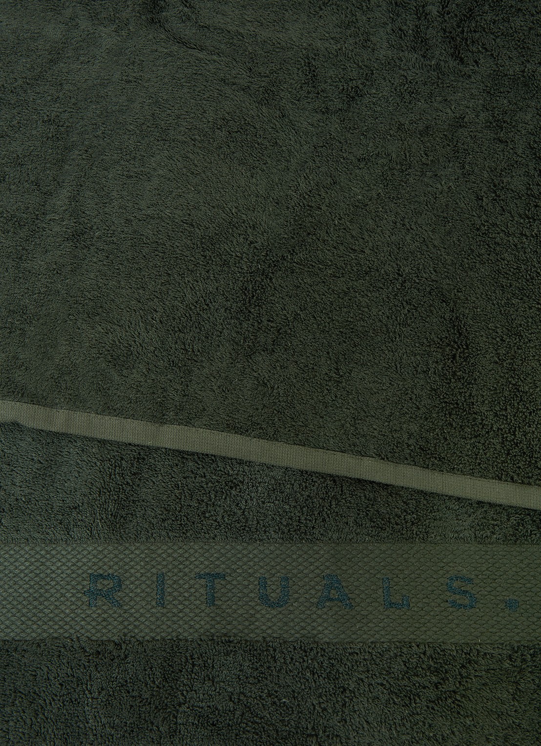 Rituals Bamboo badhanddoek - 550 gr/m2 - 50 x 100 cm - detail 3 donkergroen