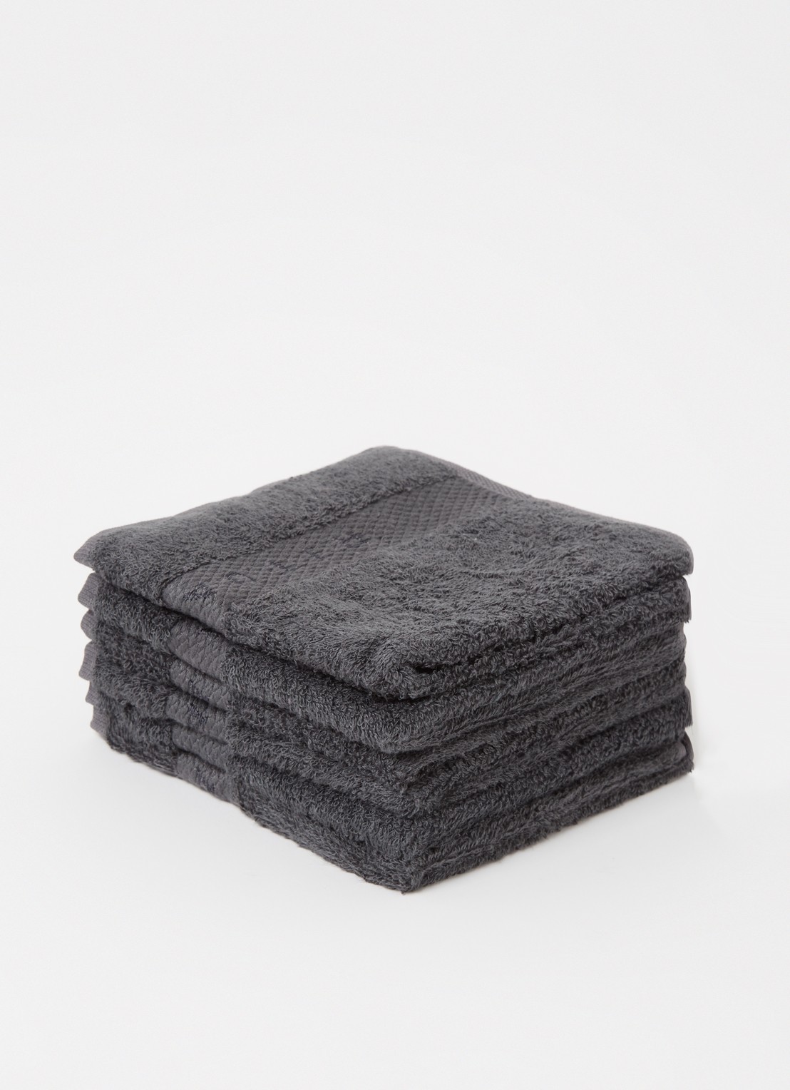 Rituals Bamboo gastendoek set van 6 - 550 gr/m2 - 30 x 30 cm - voorkant 3 antraciet