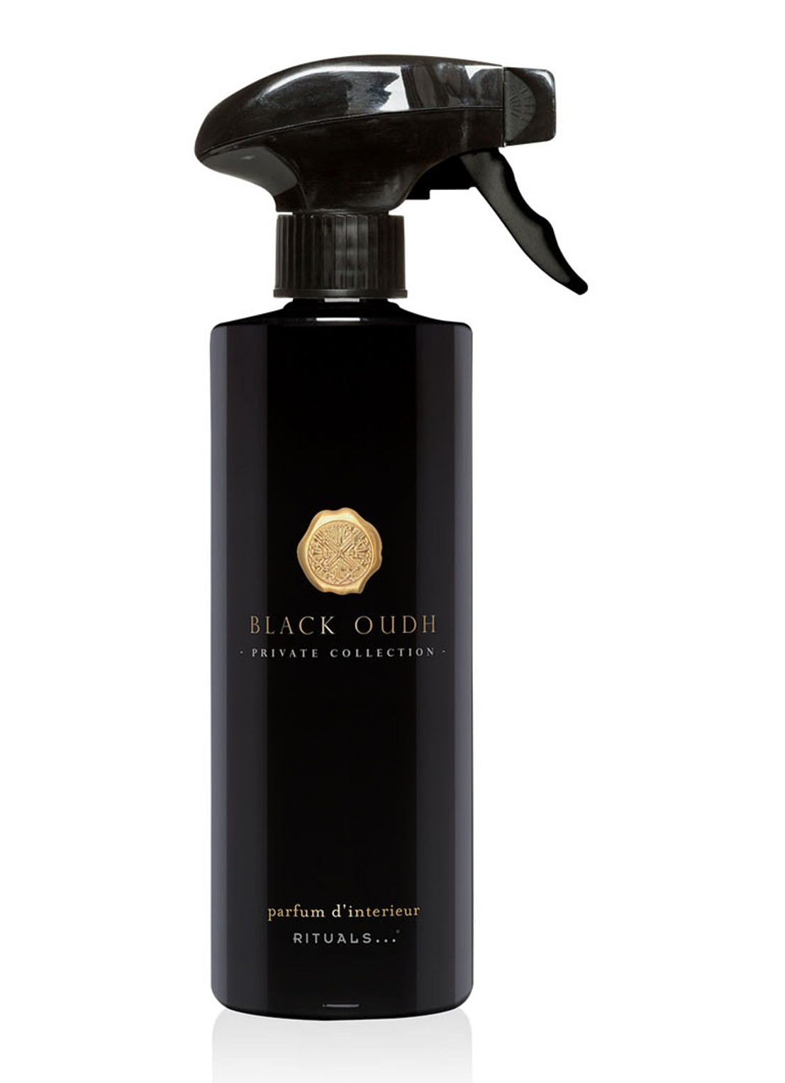 Rituals Black Oudh Parfum d'Interieur geurspray 500 ml - voorkant zwart