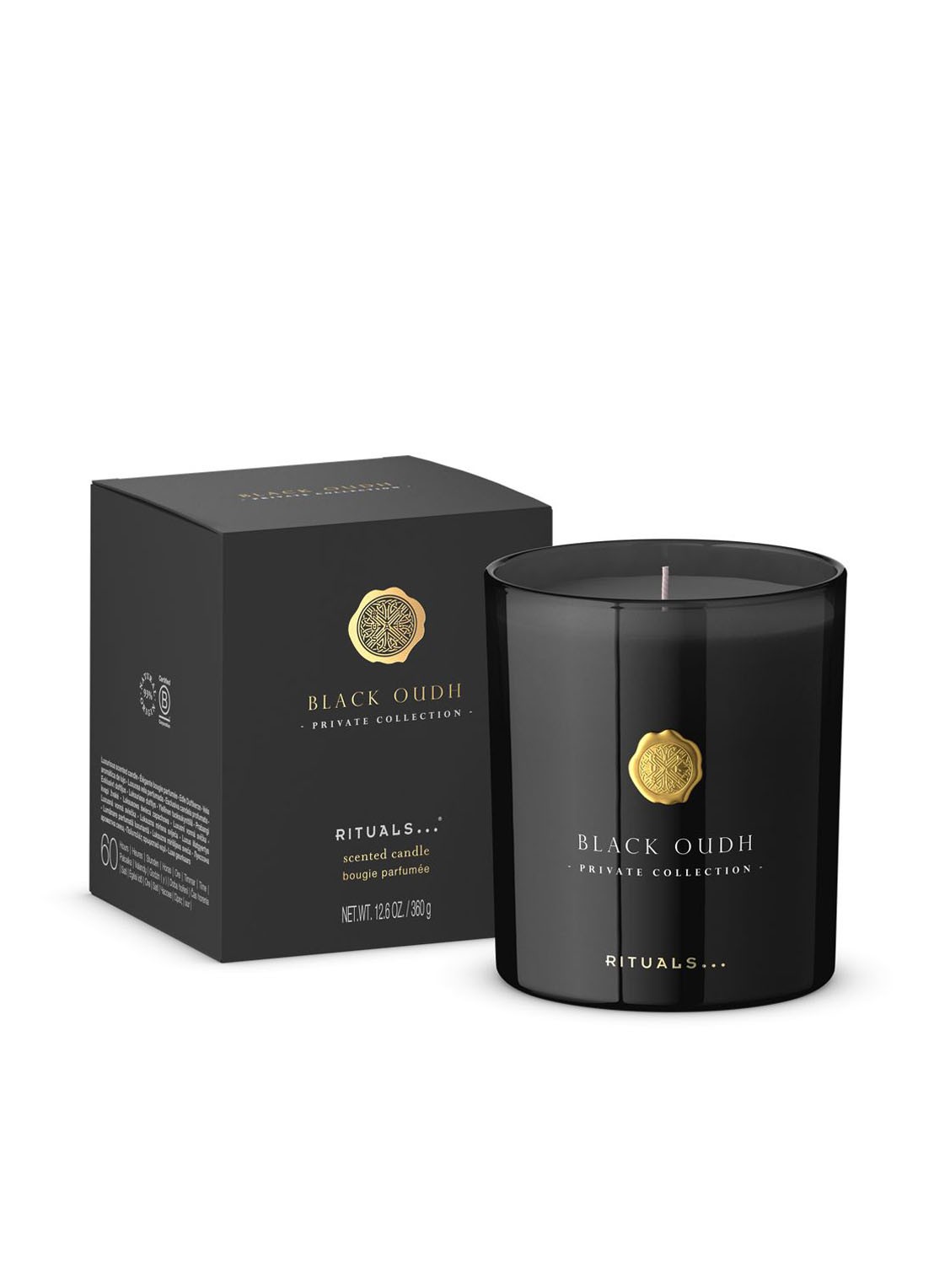 Rituals Black Oudh Scented Candle - geurkaars 360 gram - voorkant 4 undefined